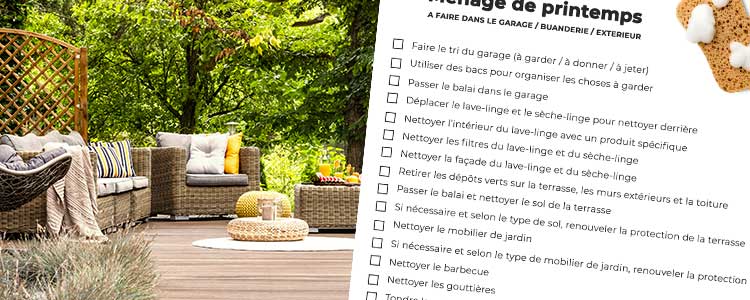 Ménage de printemps : que faire dans le garage / la buanderie / à l'extérieur ?