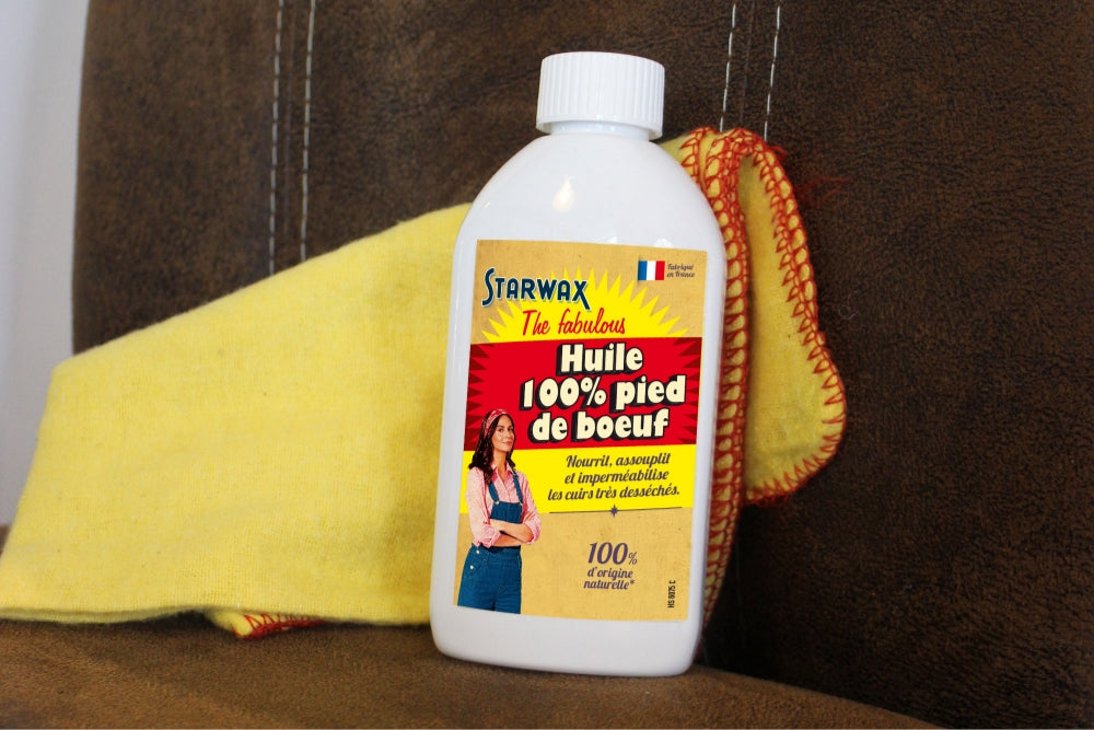 Comment entretenir vos cuirs avec l'huile 100% pied de bœuf Starwax The Fabulous ?