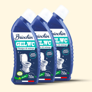 Lot de 3 Gel WC au vinaigre de ménage