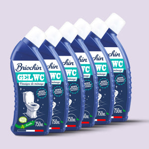 Lot de 6 Gel WC au vinaigre de ménage
