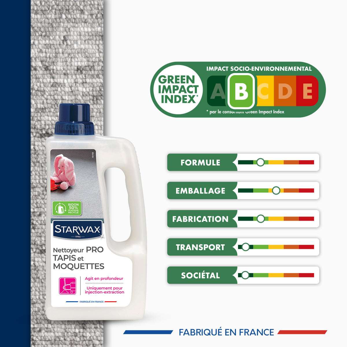 Nettoyant méthode "pro" pour tapis et moquettes