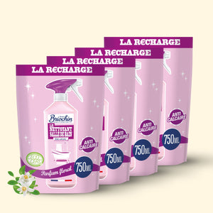 Lot de 4 Recharges Nettoyant Salle de bain