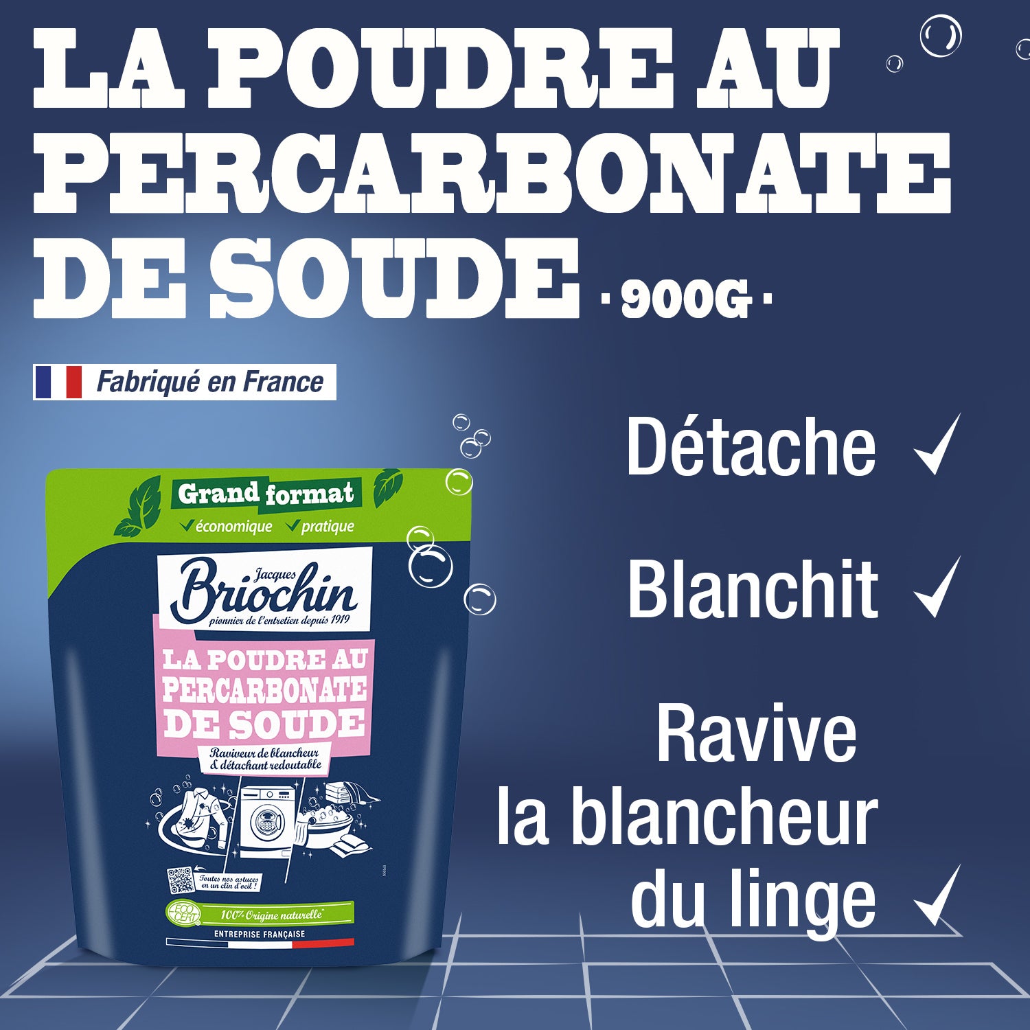La poudre au percarbonate de soude 900g