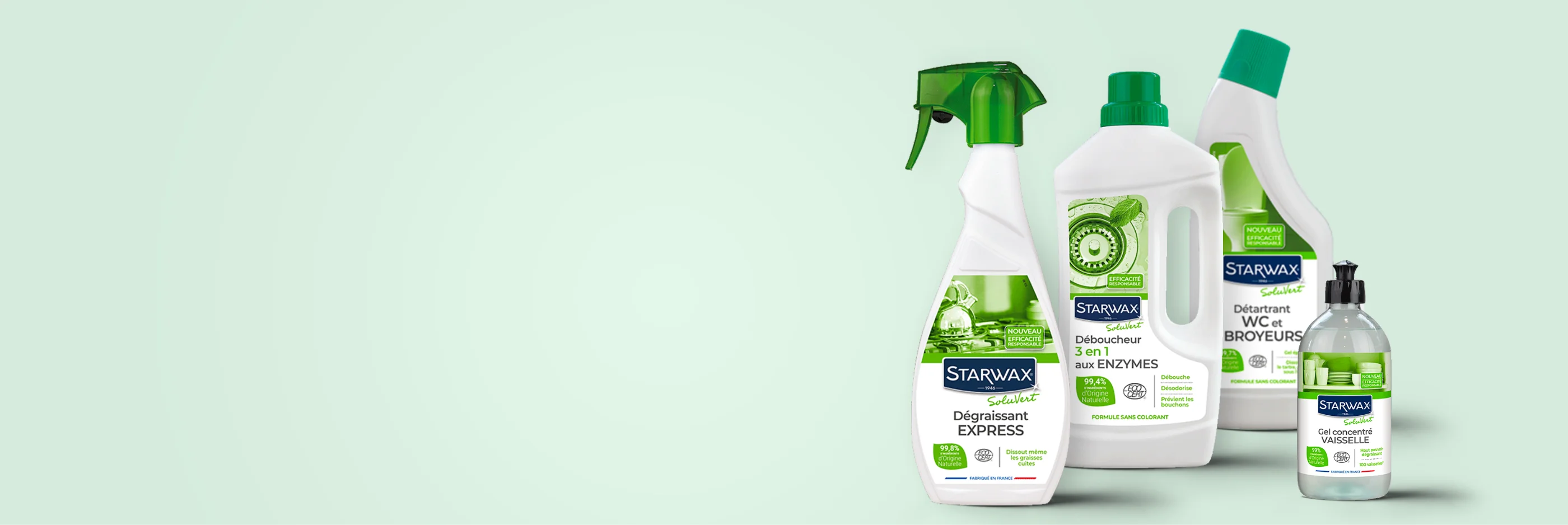 Starwax Soluvert - Dégraissant express, Déboucheur, Détartrant WC et broyeurs