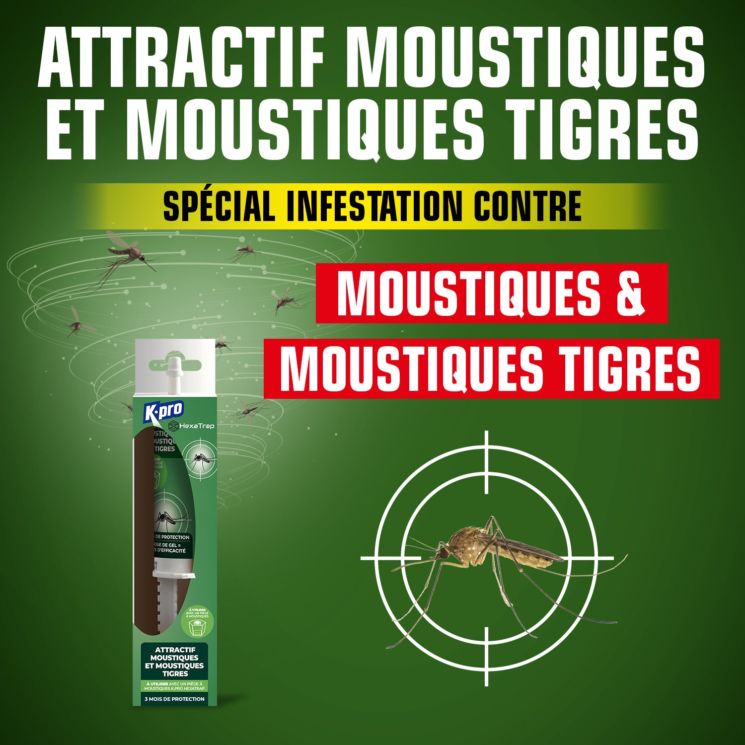 K.PRO - Attractif à moustiques 1 seringue 30g