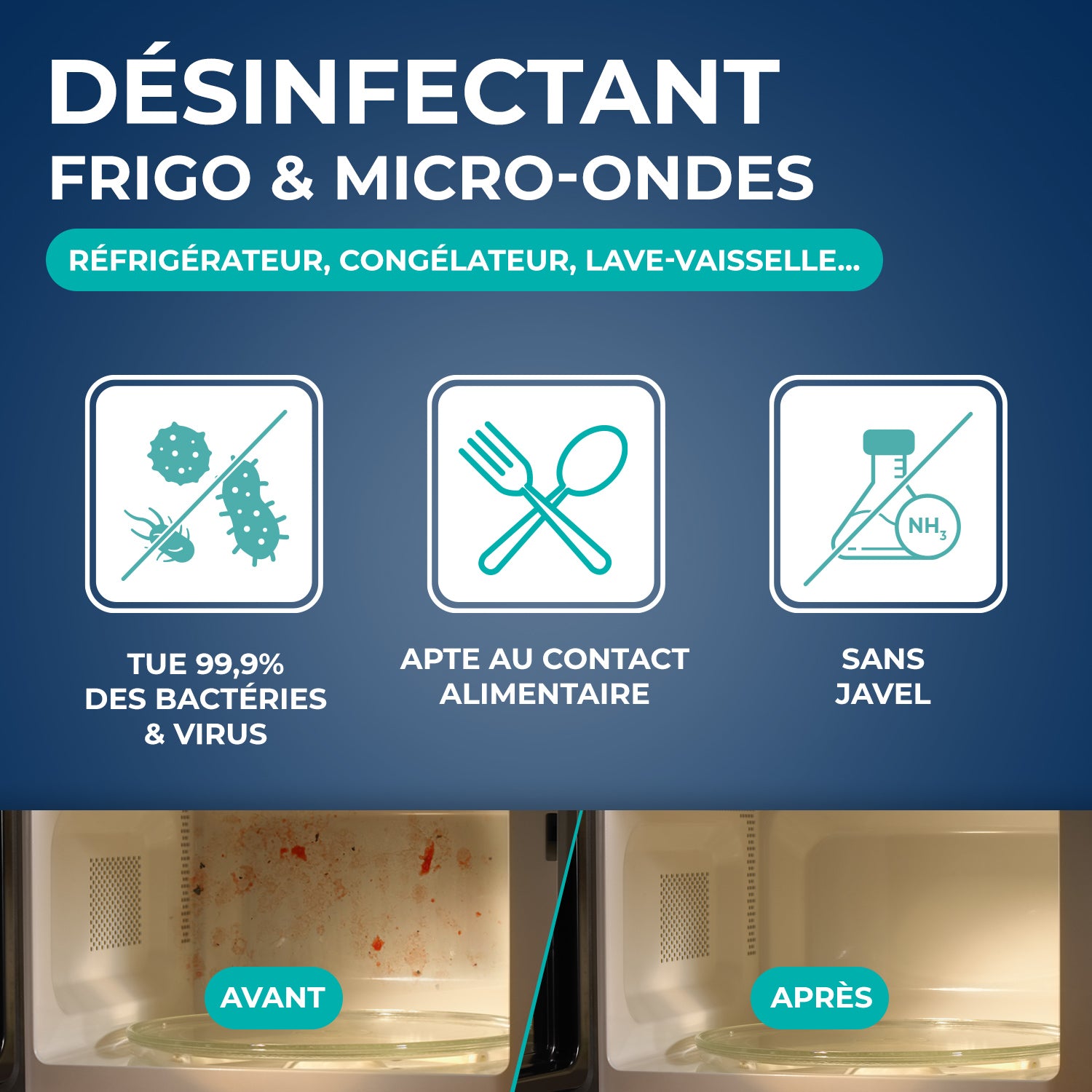 STARWAX - Désinfectant pour réfrigérateur et micro-ondes 250ml