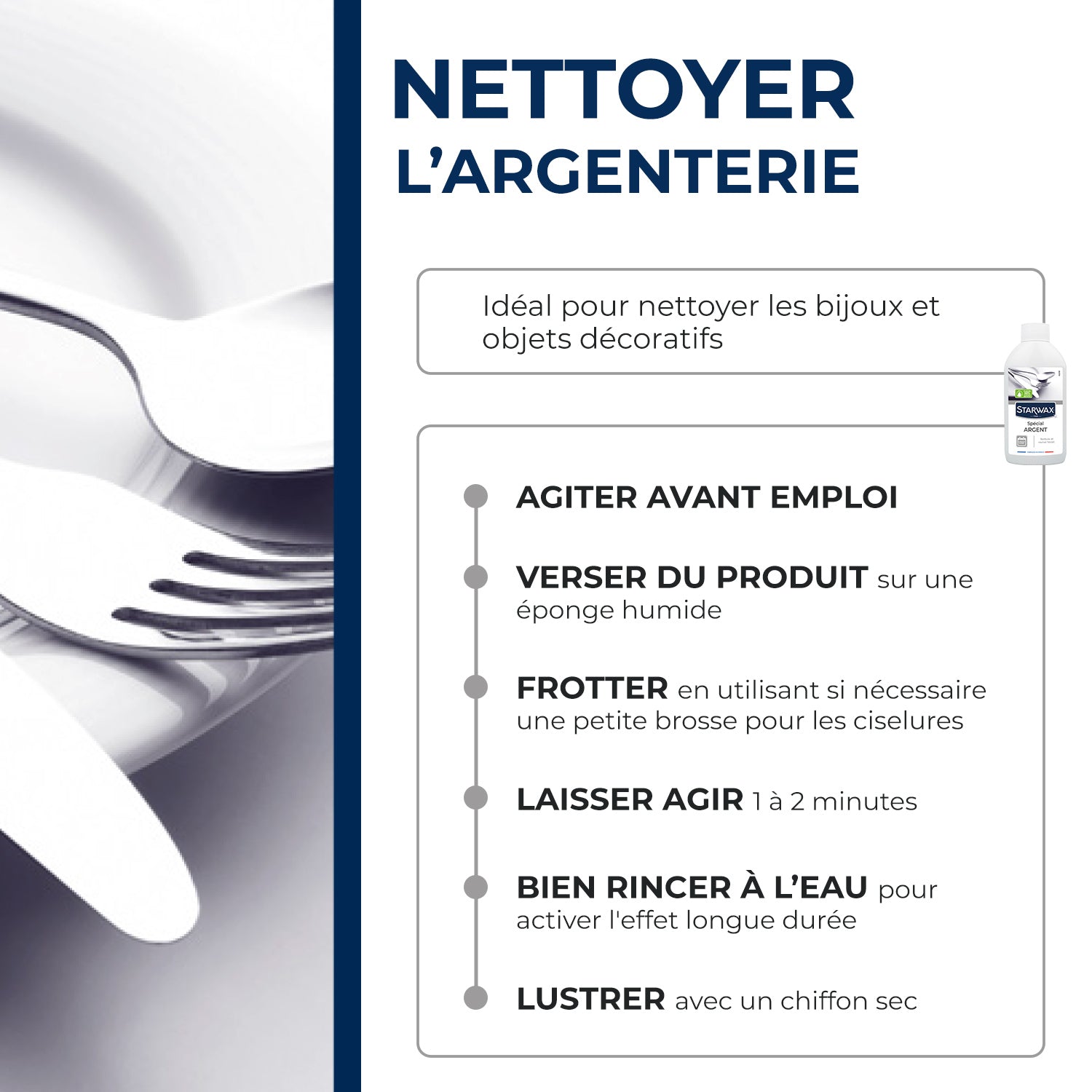 STARWAX - Nettoyant argent 250ml