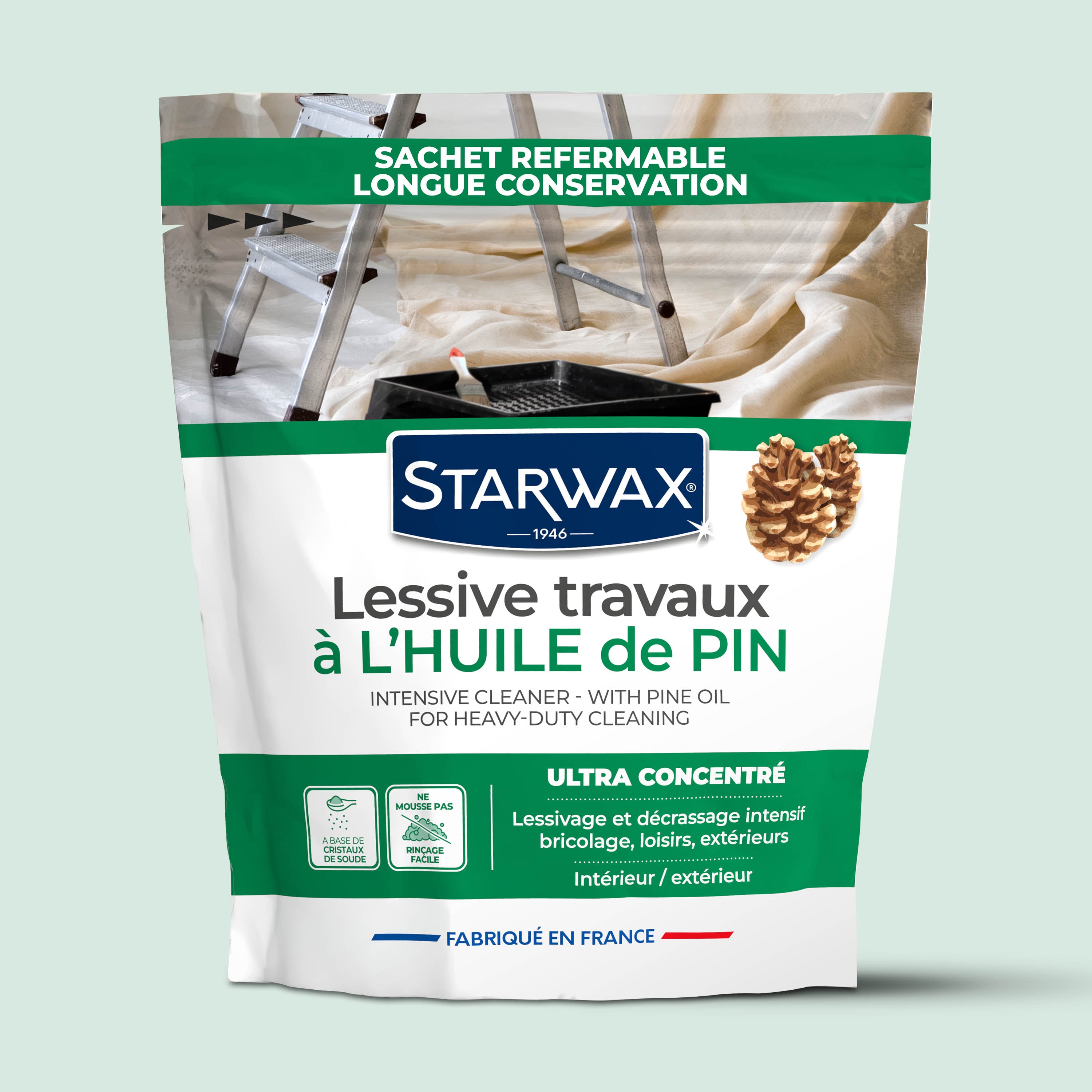 STARWAX - Lessive travaux à l'huile de Pin 1,4KG 1,4kg