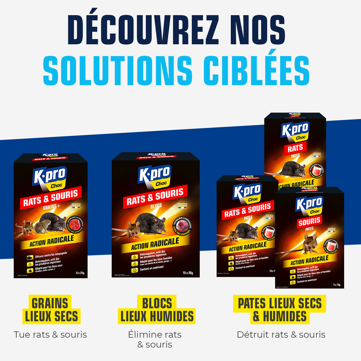 K.PRO - Blocs rats et souris 300g