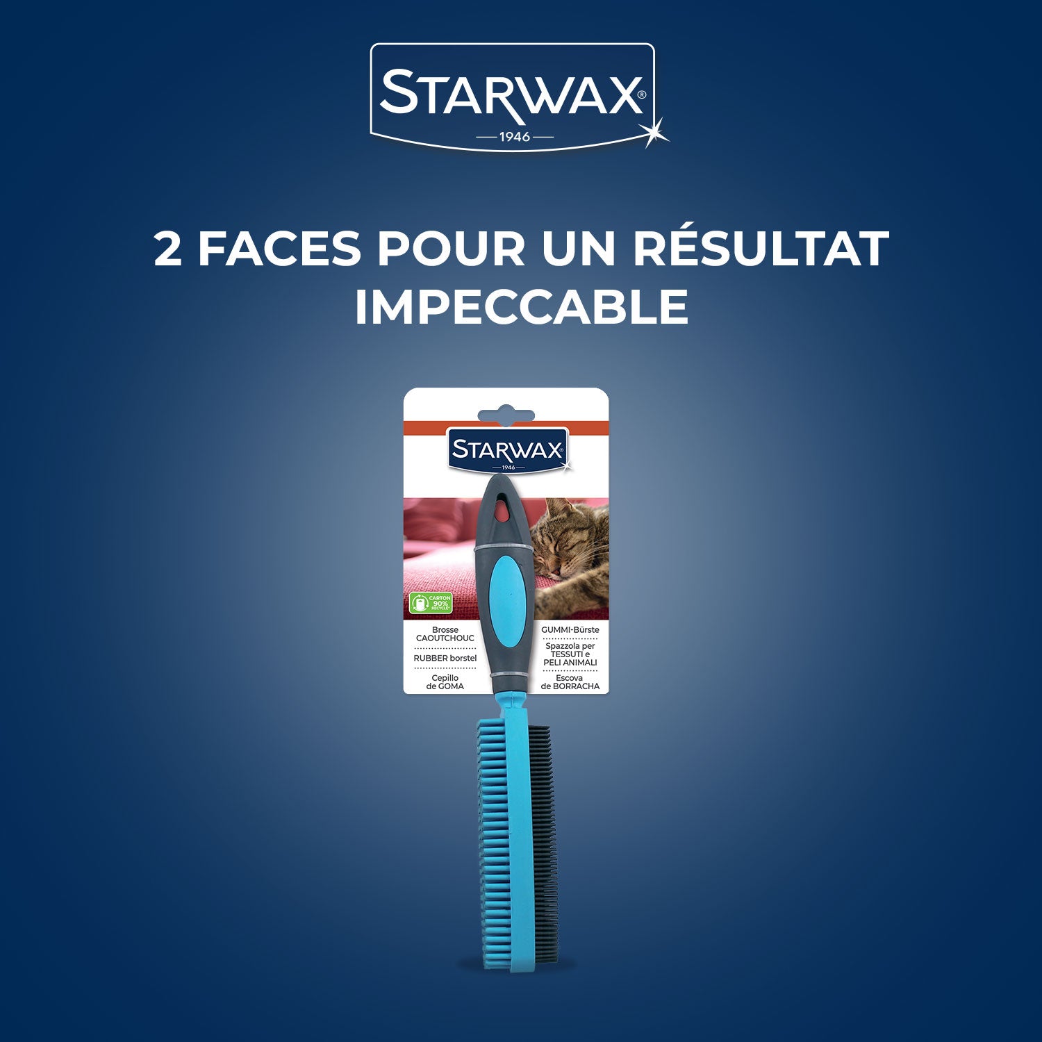 STARWAX - Brosse caoutchouc pour textile
X1