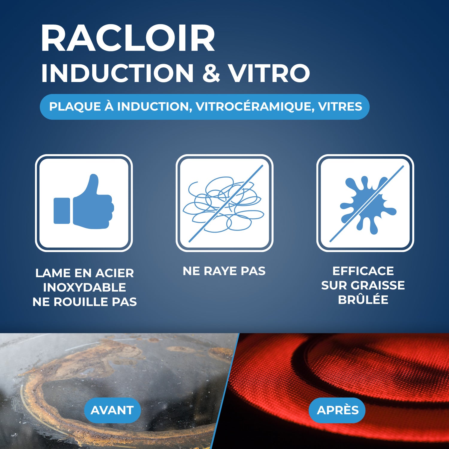 STARWAX - Racloir pour vitroceram & induction
X1