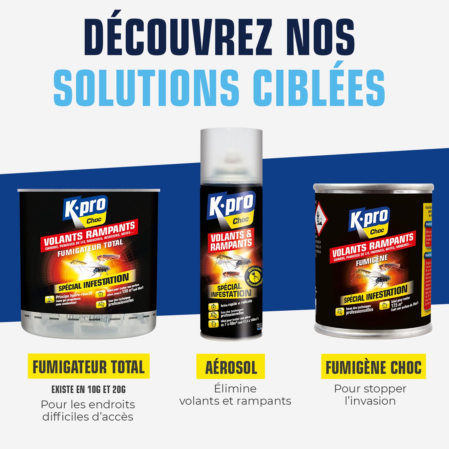 K.PRO - Fumigène spécial infestation tous insectes 60g