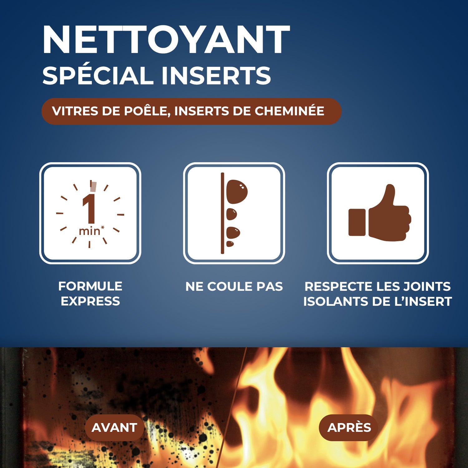 STARWAX - Nettoyant express inserts pour poêle & cheminée
500ml