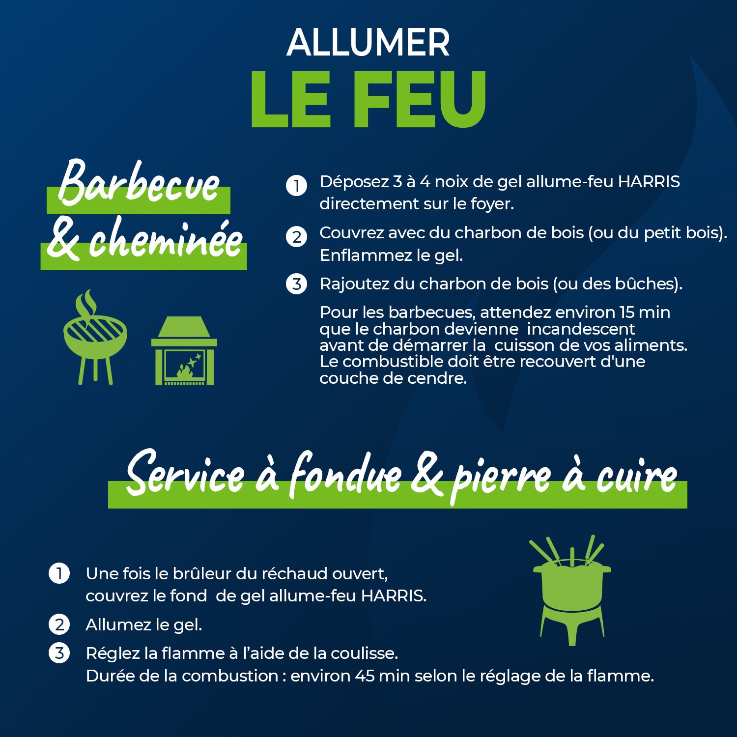 HARRIS - Gel allume feu naturel 850ml couleur : transparent