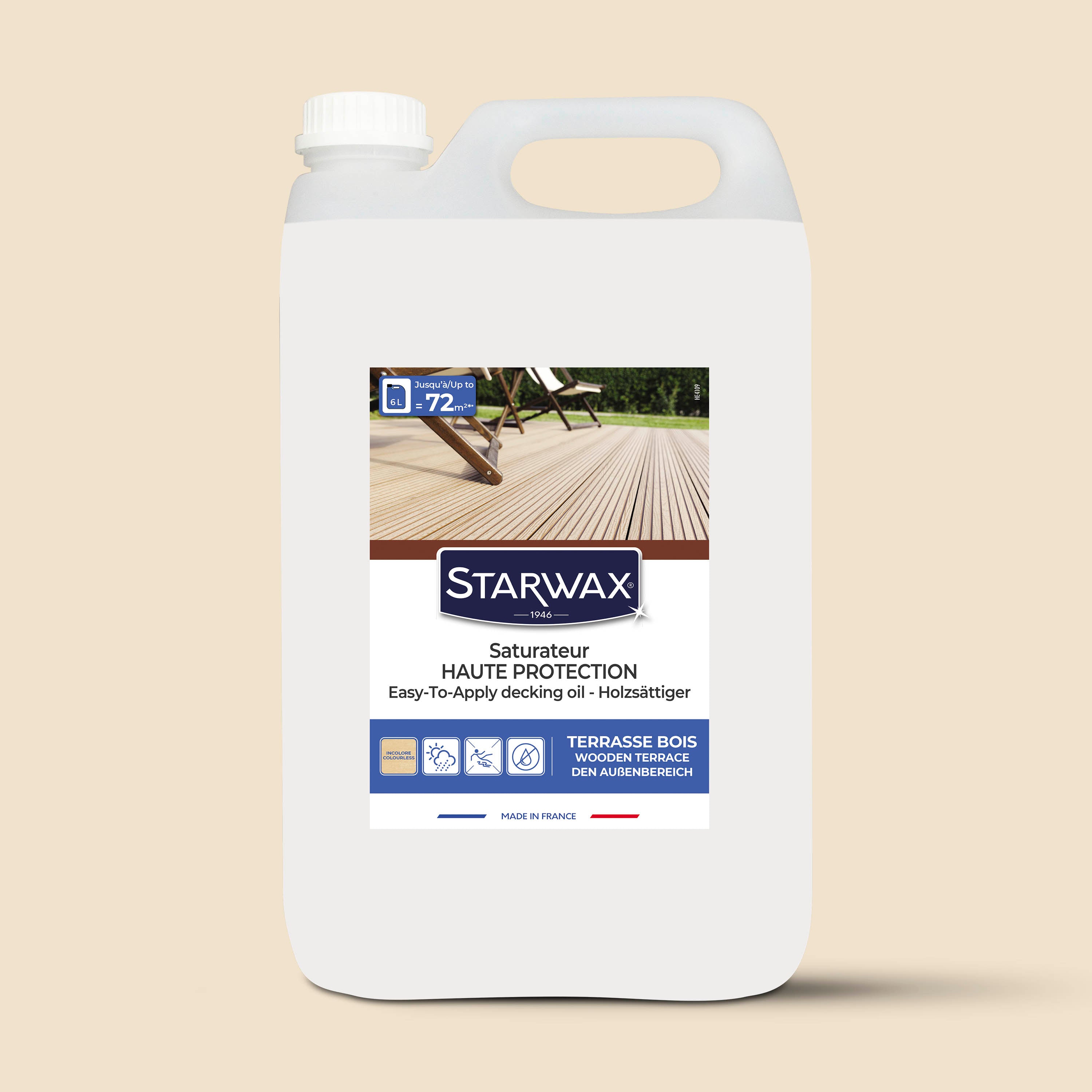 Saturateur Haute Protection pour terrasses et bois extérieurs