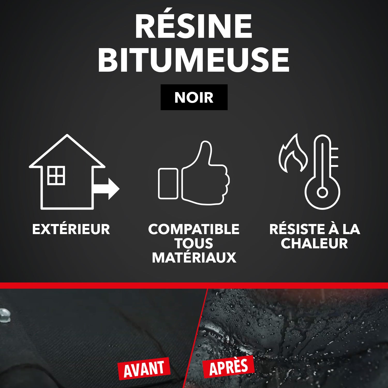 SINTO - Fuites et infiltrations 300ml Noir