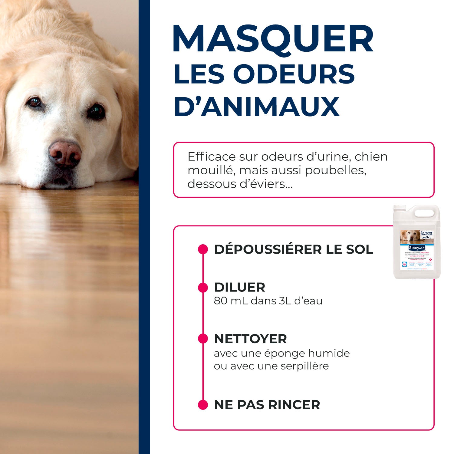 STARWAX - Nettoyant désodorisant surodorant 1L