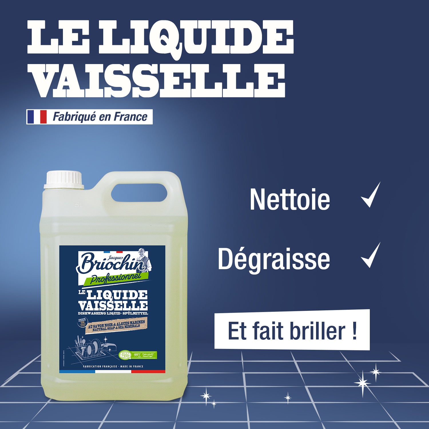 JACQUES BRIOCHIN PRO - Le Liquide vaisselle 5L Parfum algues marines