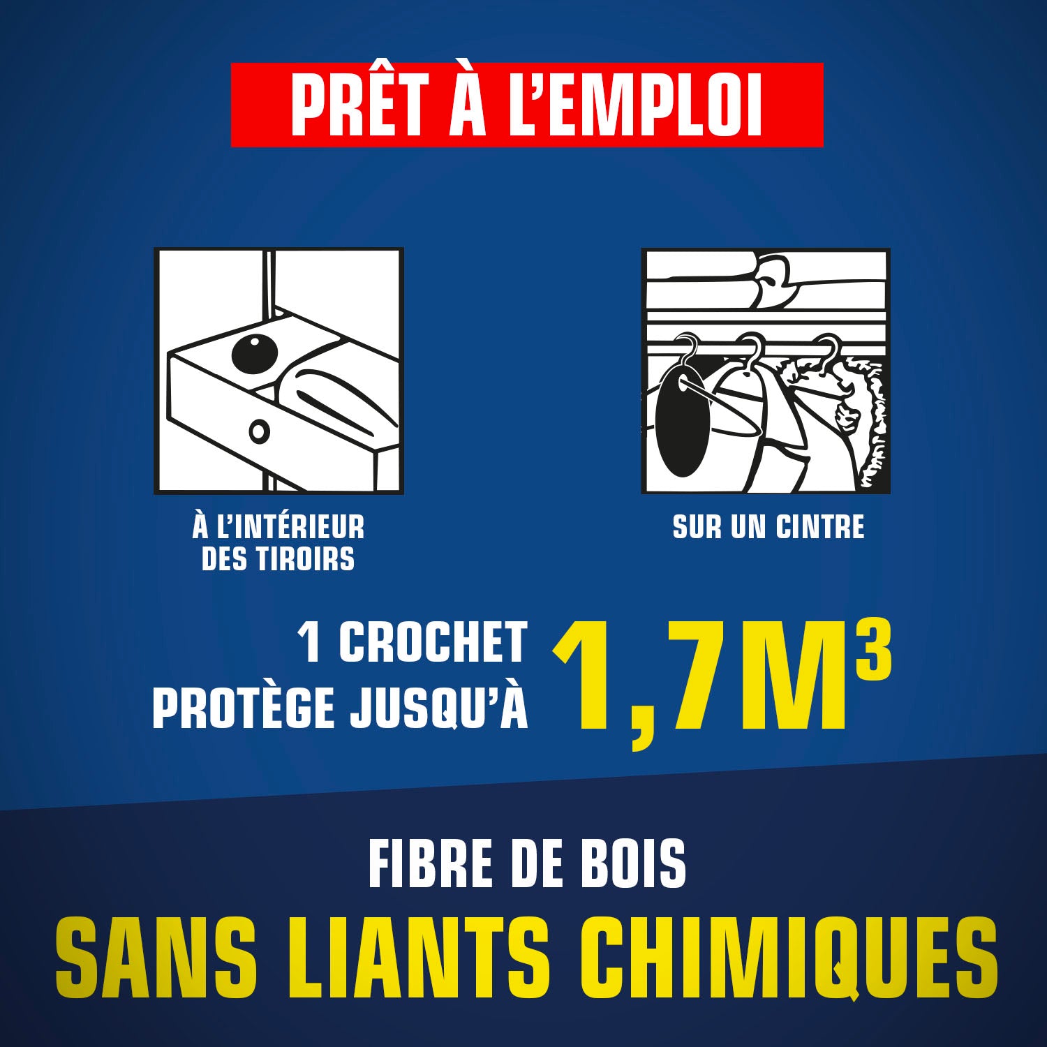 K.PRO - Crochets anti mites des vetements X4