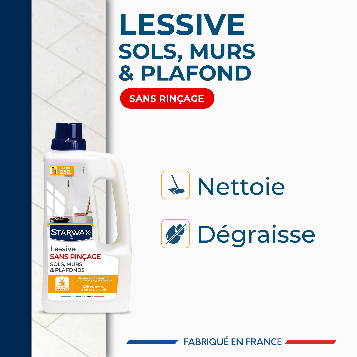 STARWAX - Lessive sols et murs 1L