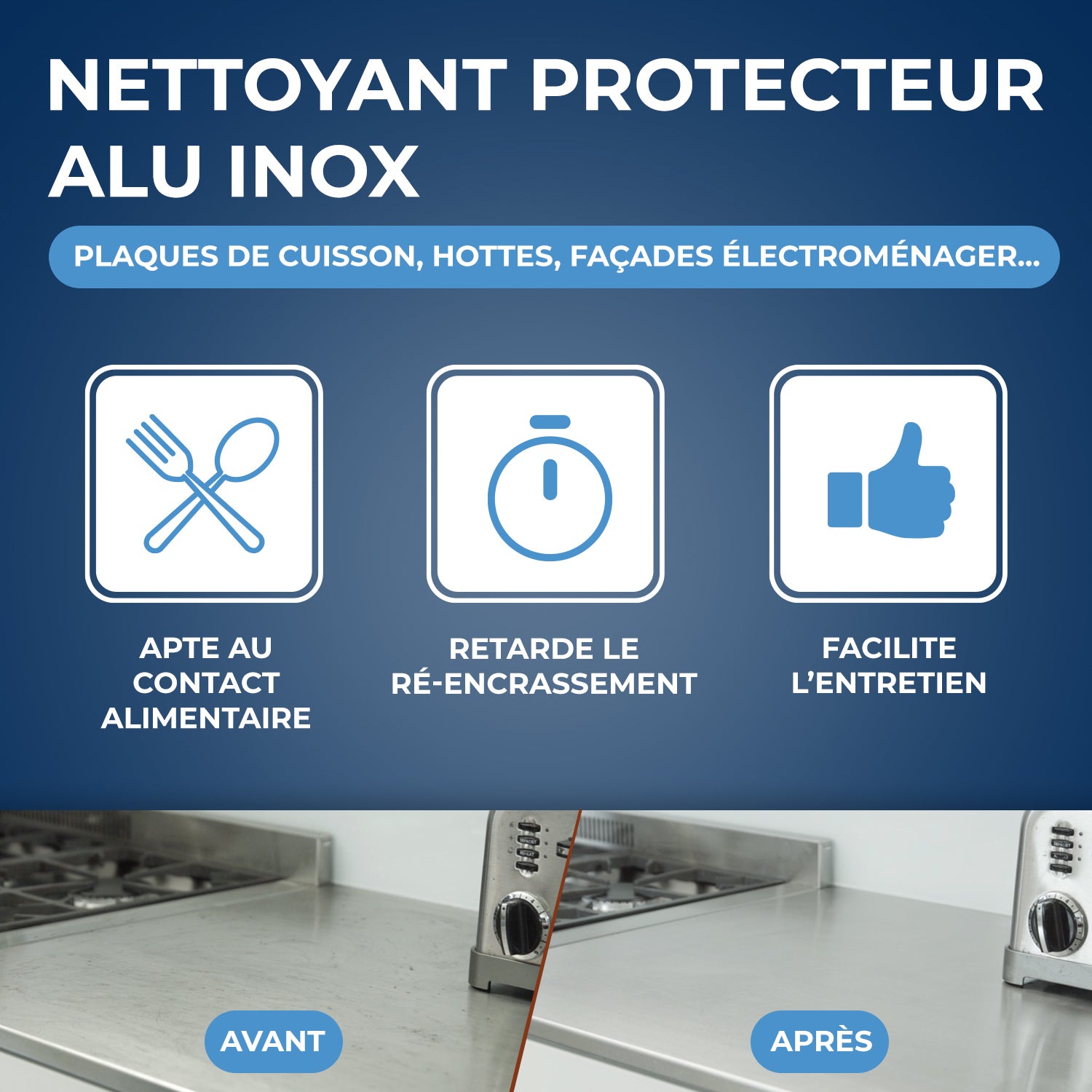 STARWAX - Nettoyant protecteur pour alu et inox 500ml
