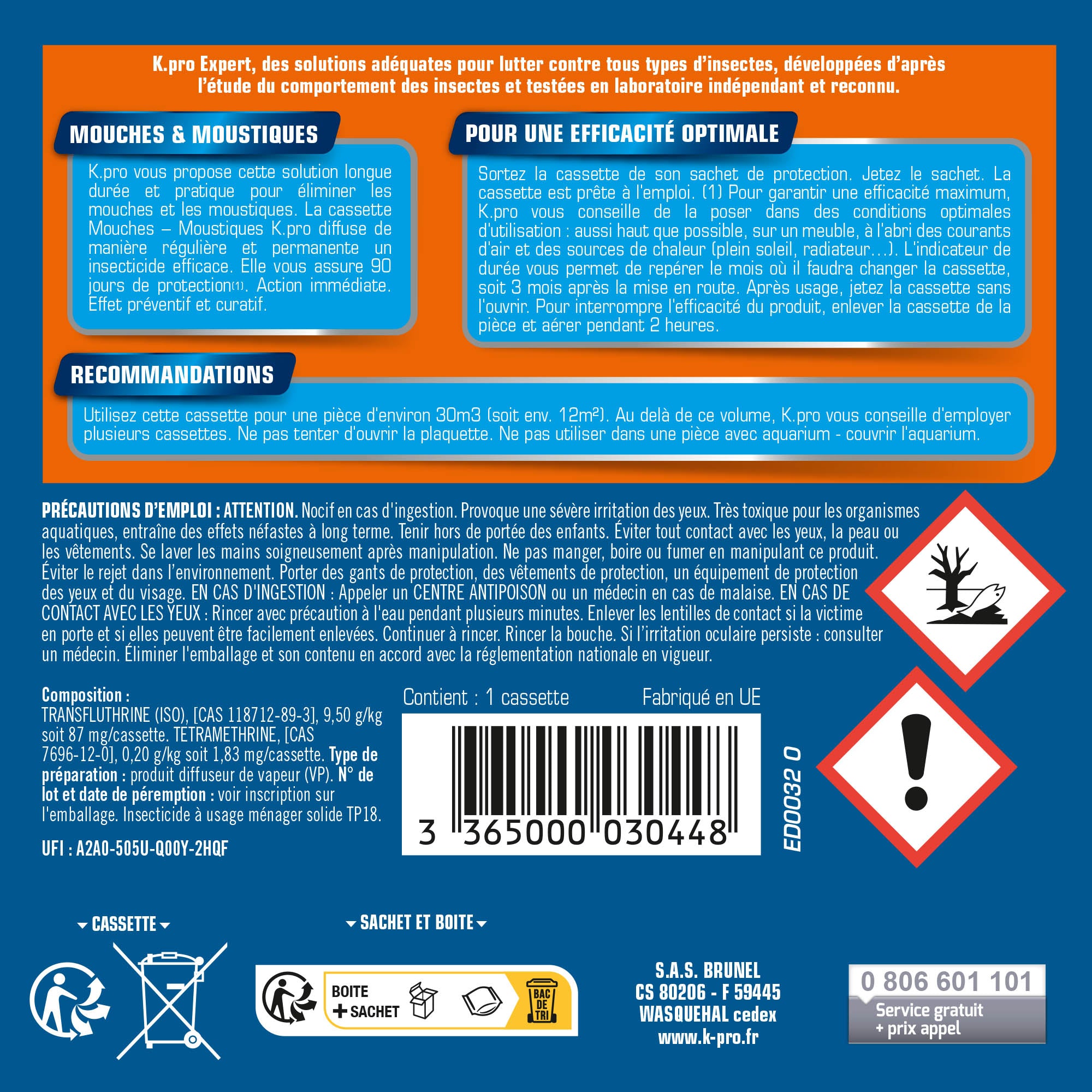 K.PRO - Cassette Mouches Moustiques
X1