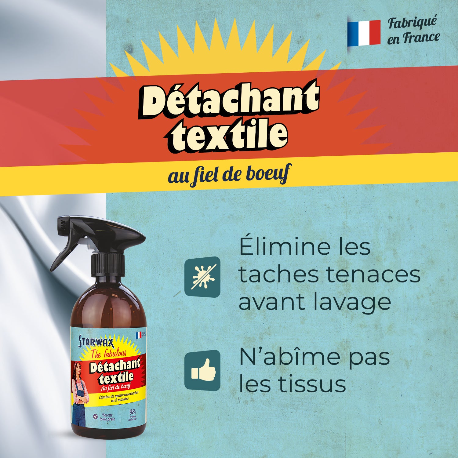 STARWAX FABULOUS - Spray détachant au fiel de boeuf 500ml