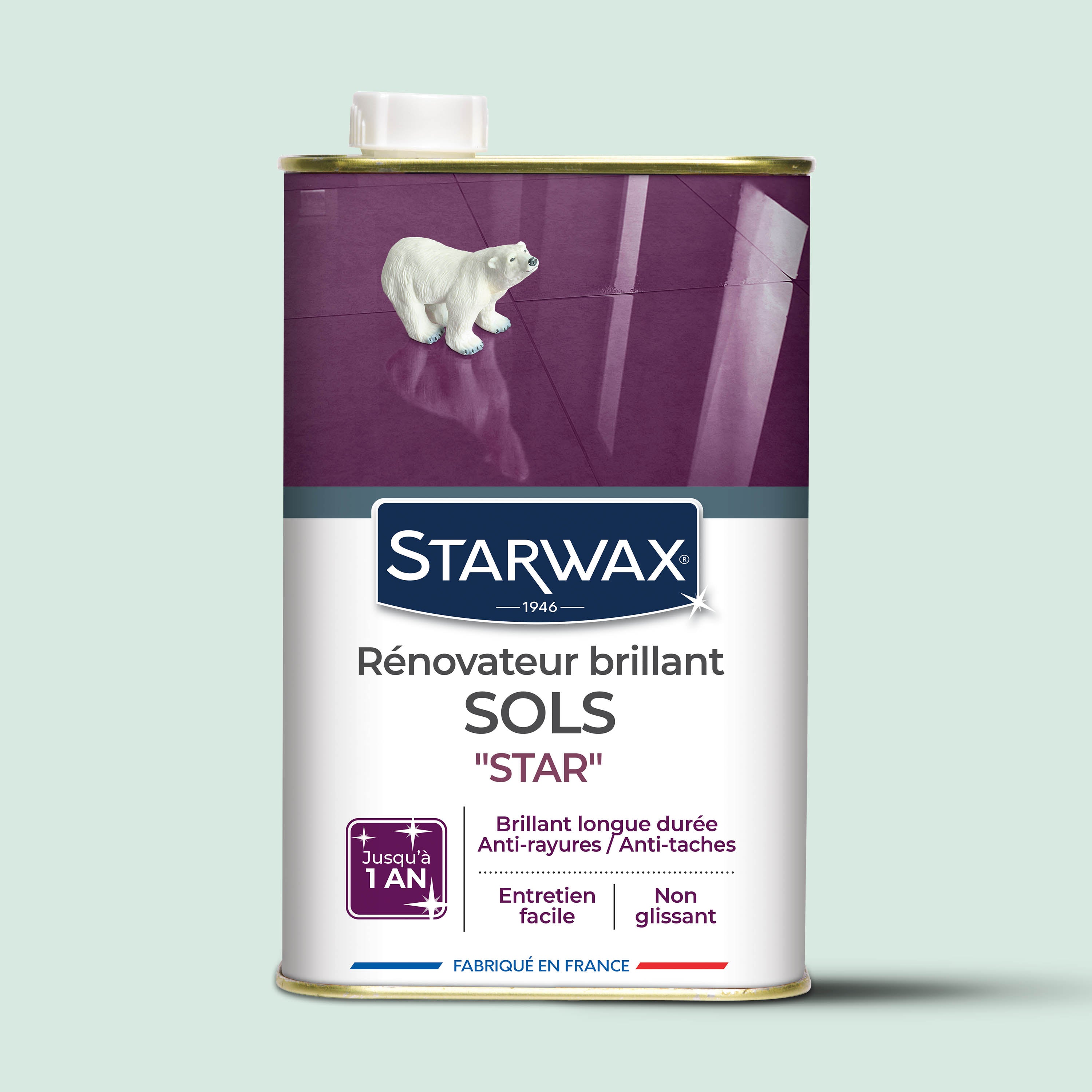 STARWAX - Rénovateur Brillant Star pour sols intérieurs 1L