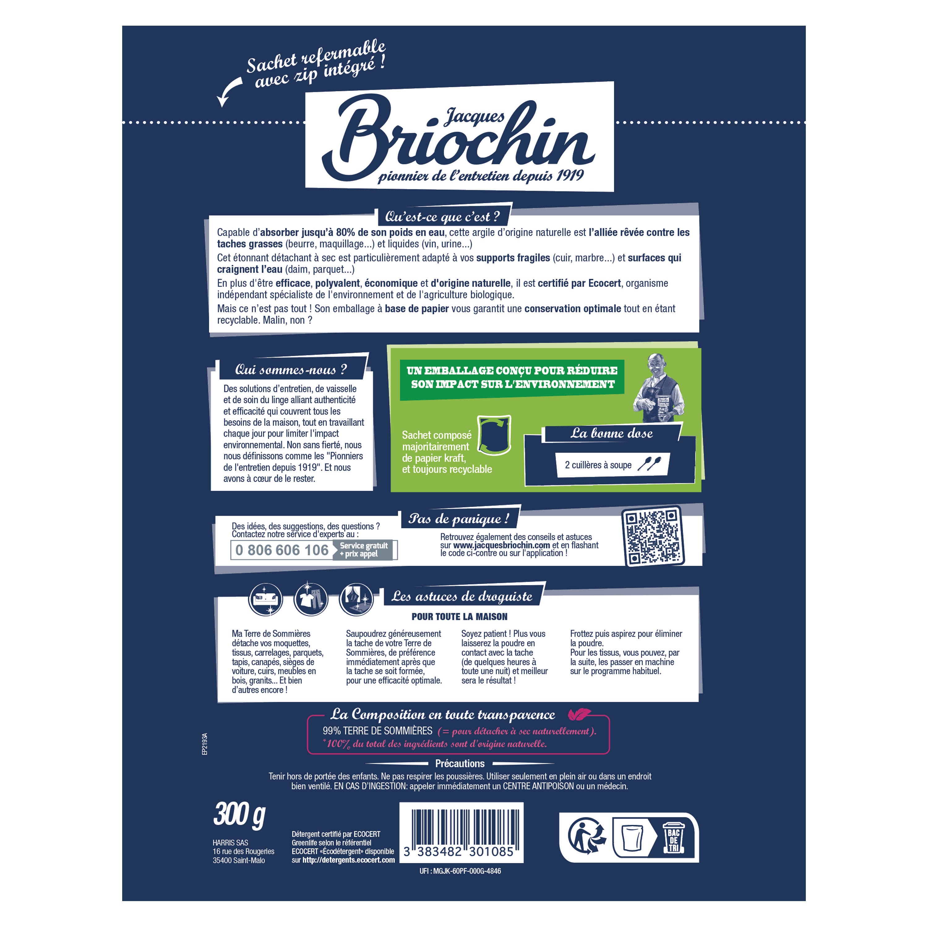 JACQUES BRIOCHIN - La Terre de Sommières 300g