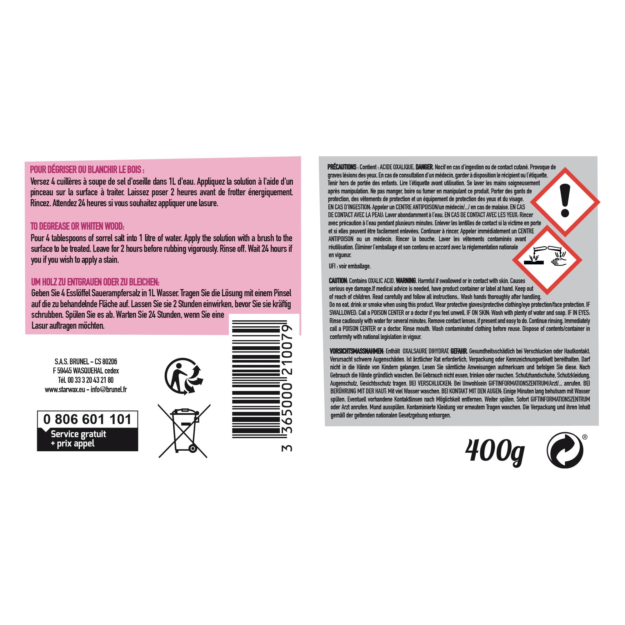 STARWAX FABULOUS - Sel d'oseille 400g