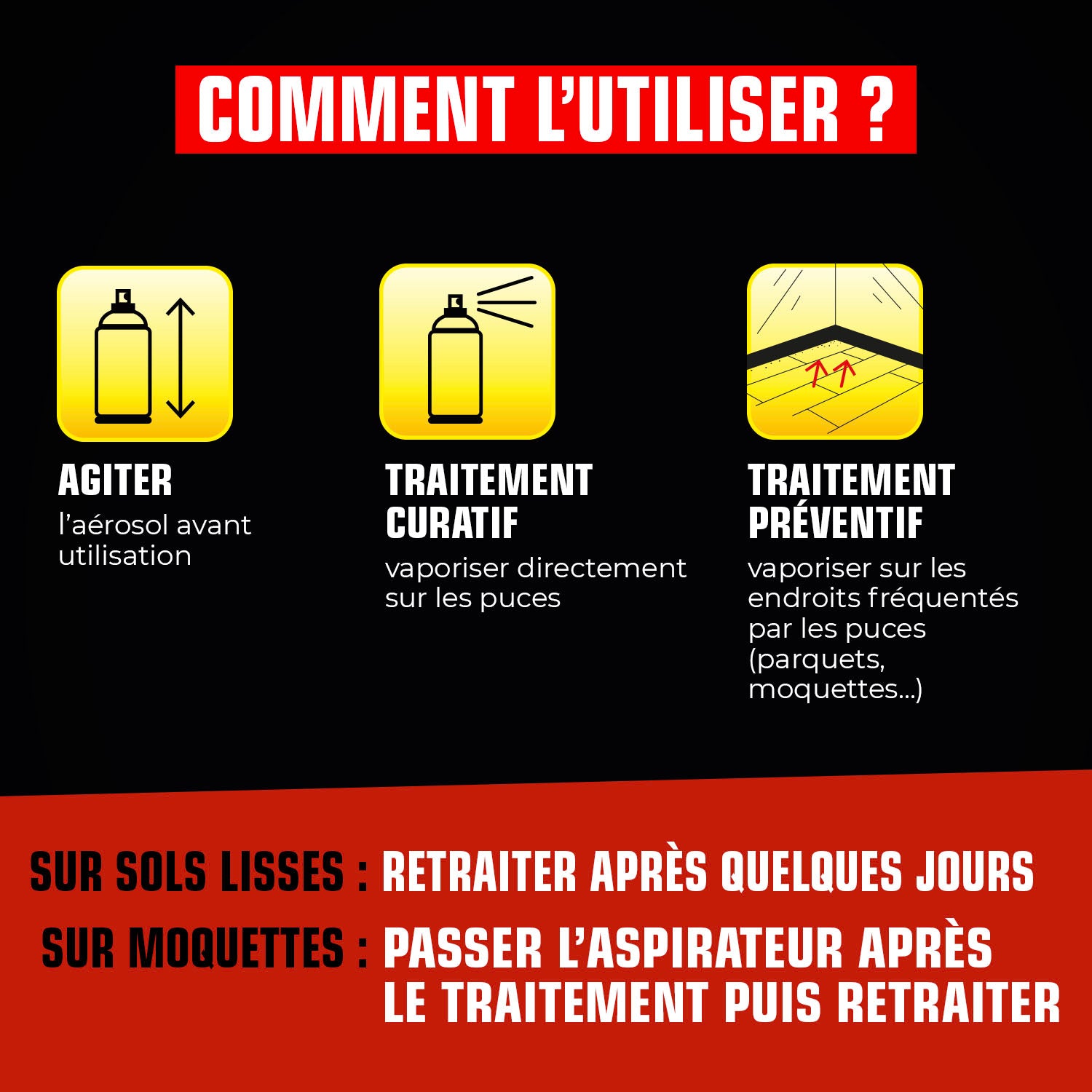 K.PRO - Aérosol foudroyant puces et larves
400ml