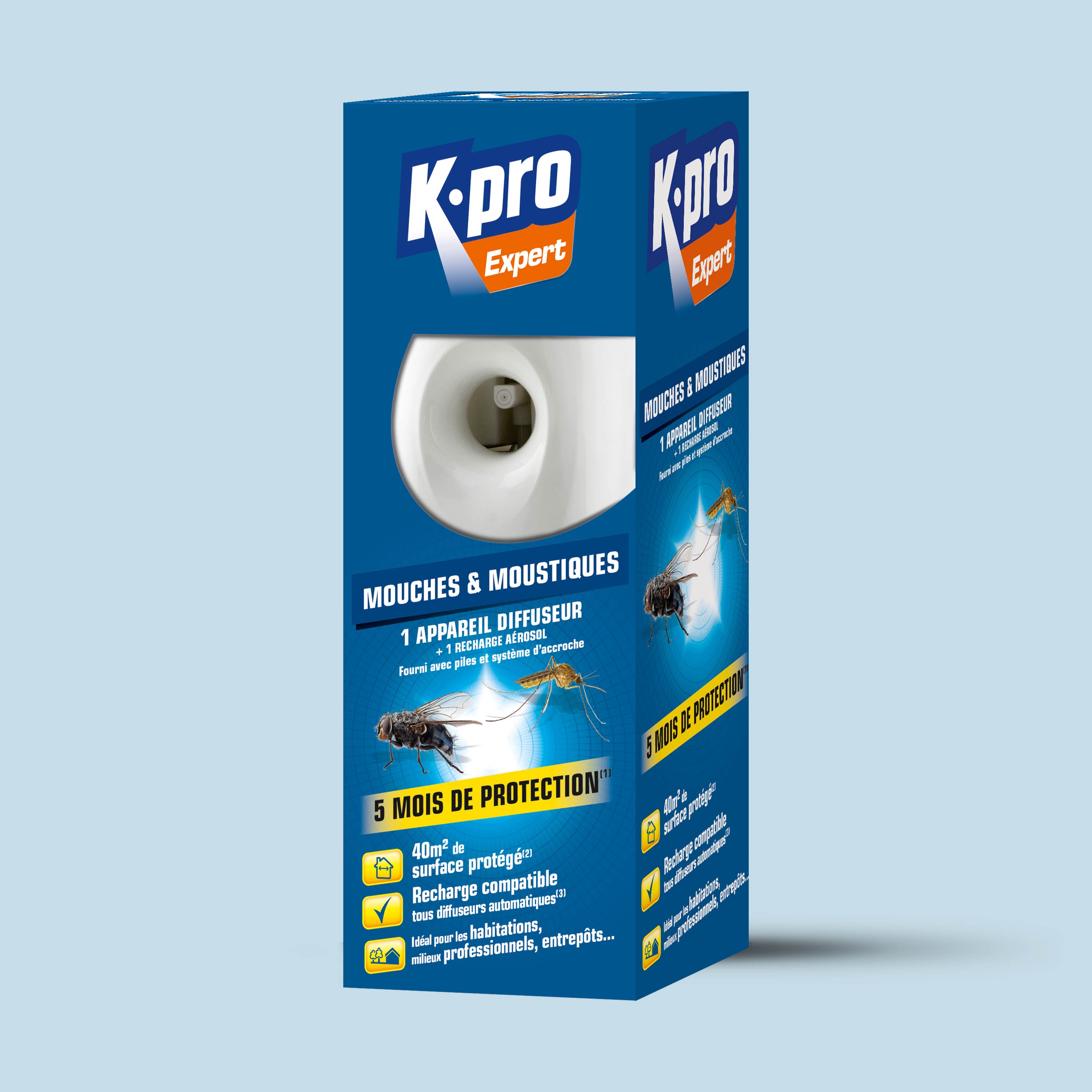 K.PRO - Diffuseur automatique contre les mouches et moustiques
250ml
