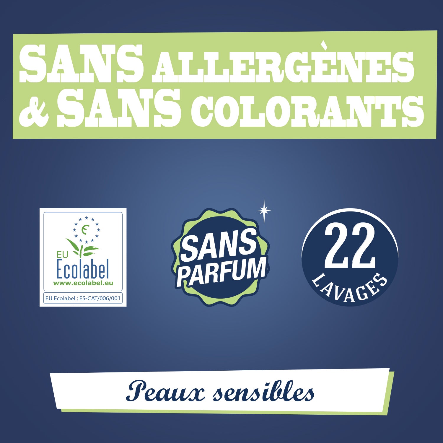 JACQUES BRIOCHIN - 22 Doses de Lessive liquide peaux sensibles sans parfum 22 doses