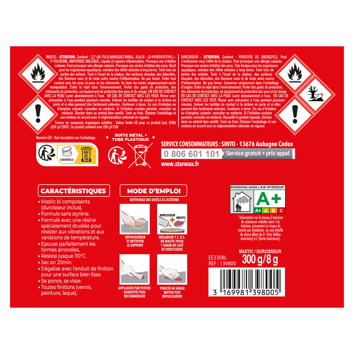 SINTO - Répare métal souple 170ml