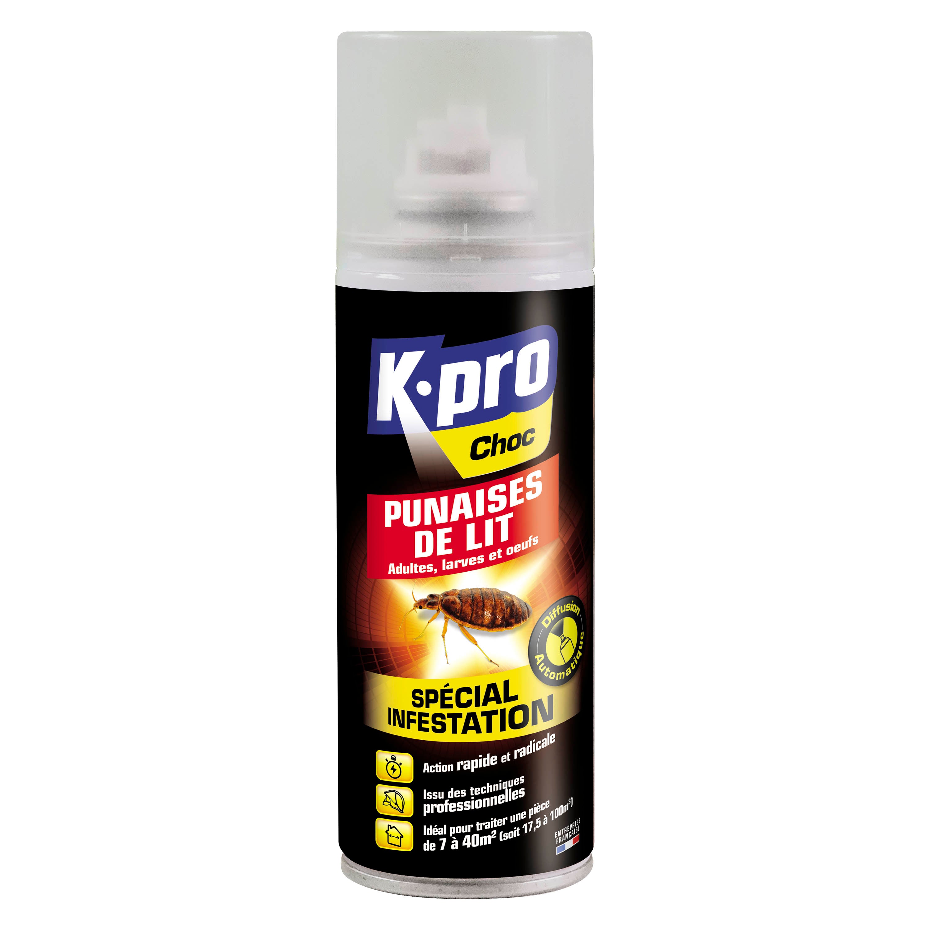 K.PRO - Aérosol diffusion automatique punaises de lit 200ml