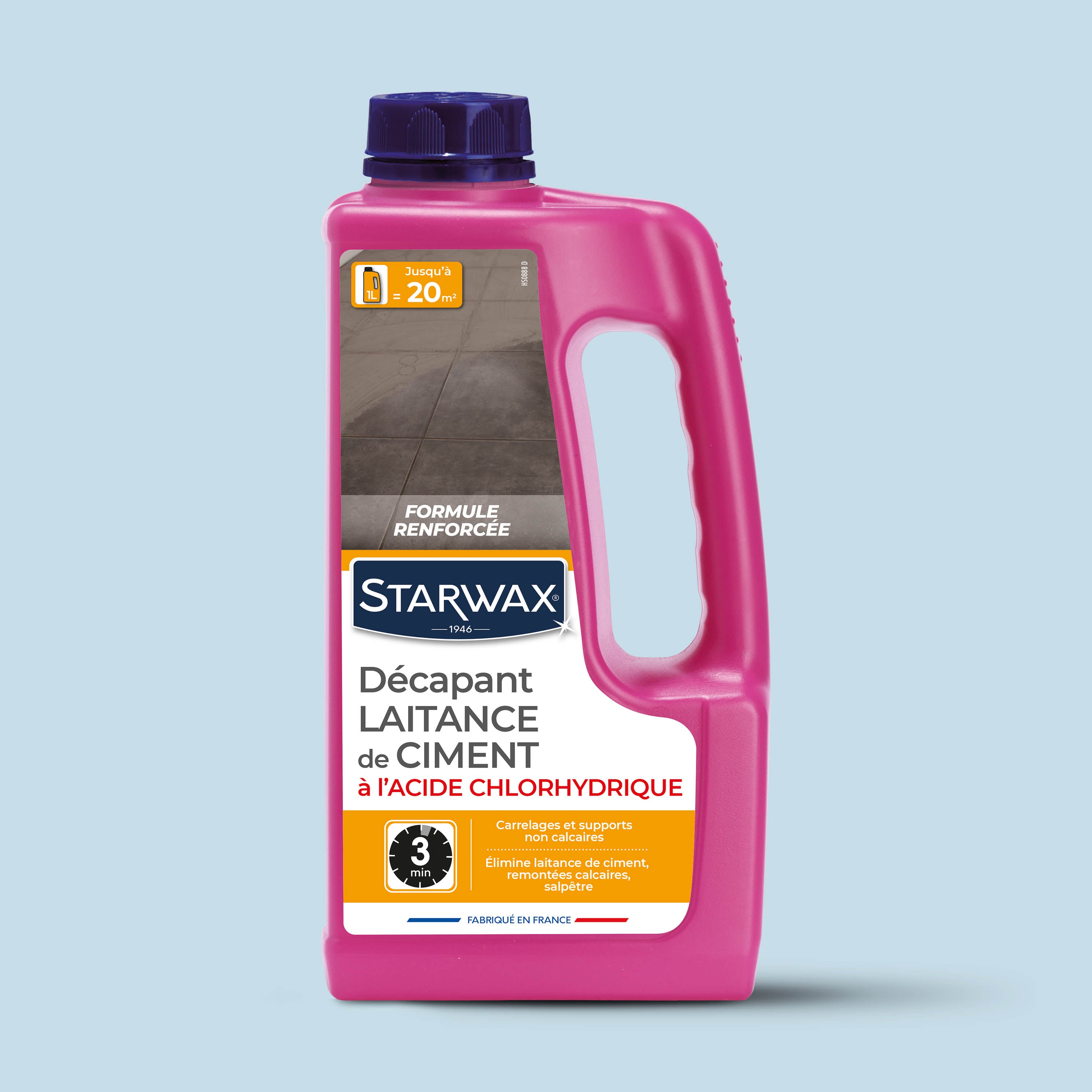 STARWAX - Décapant laitance de ciment 1L