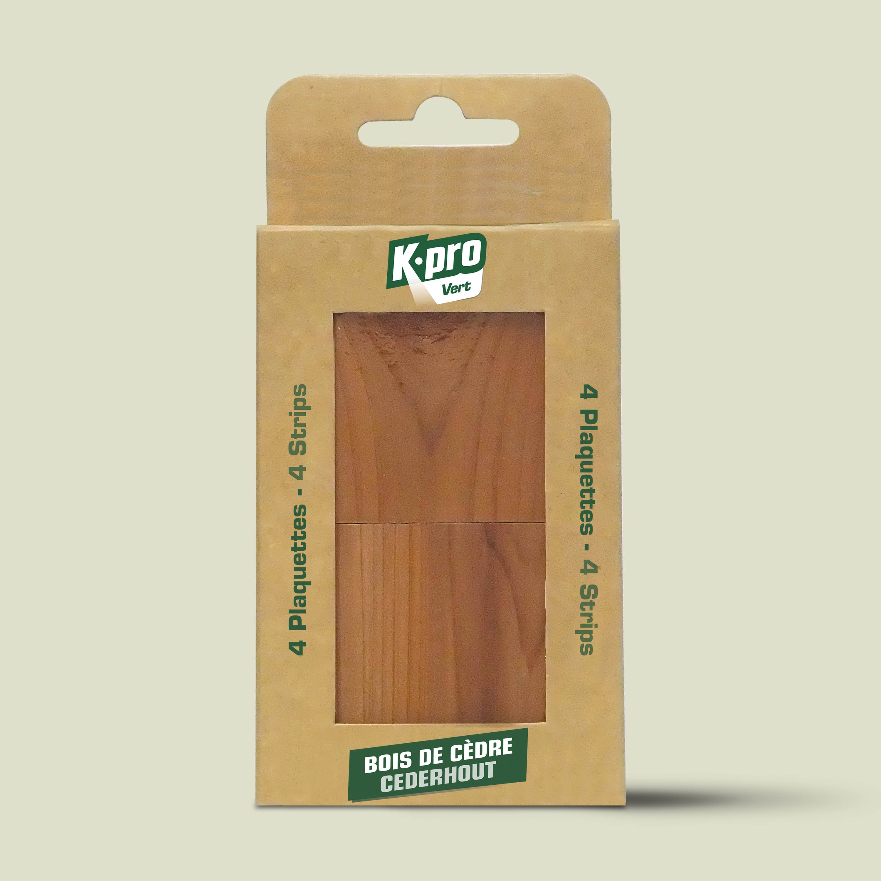 K.PRO - Plaquettes au bois de cèdre X4