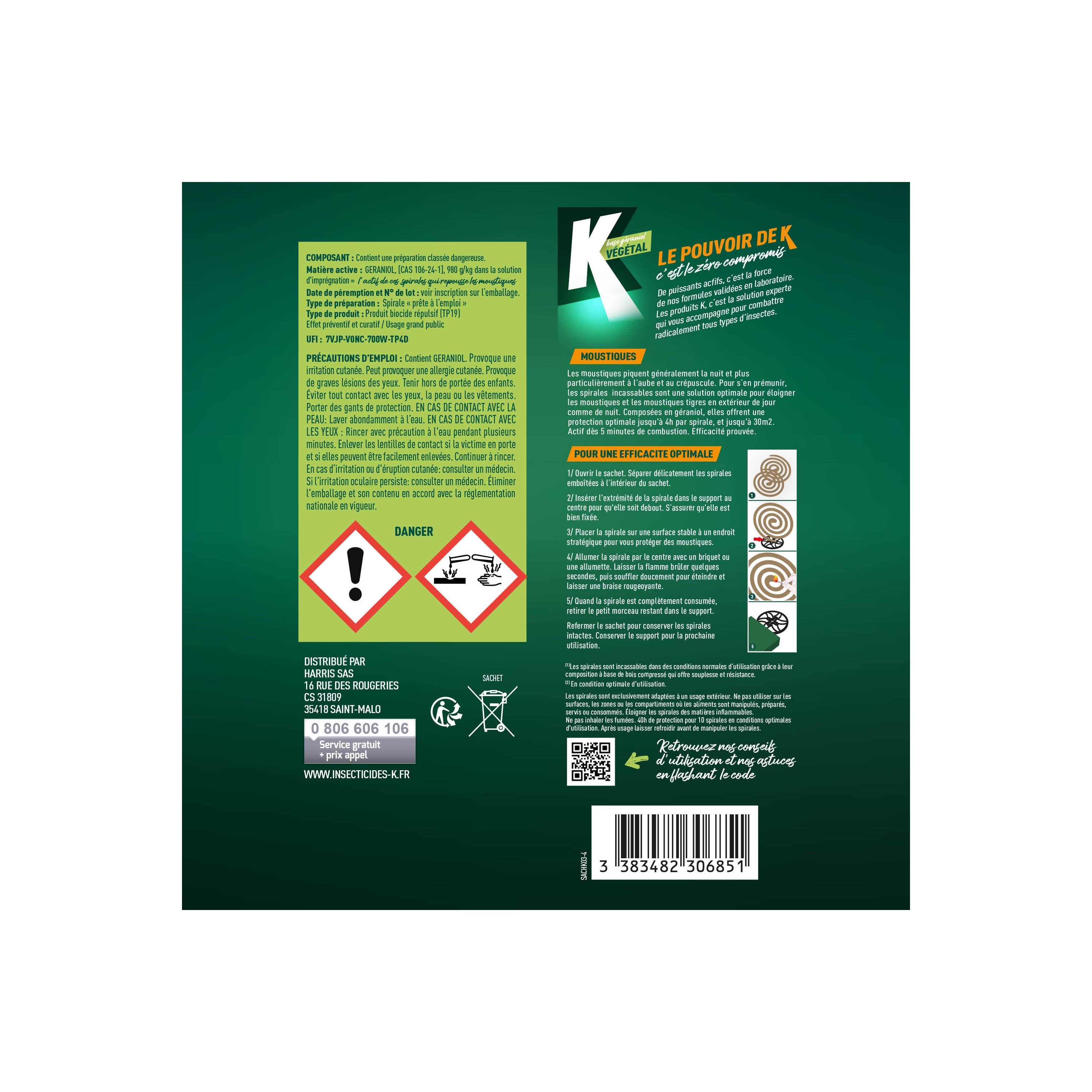 K - Spirales anti-moustiques x 10