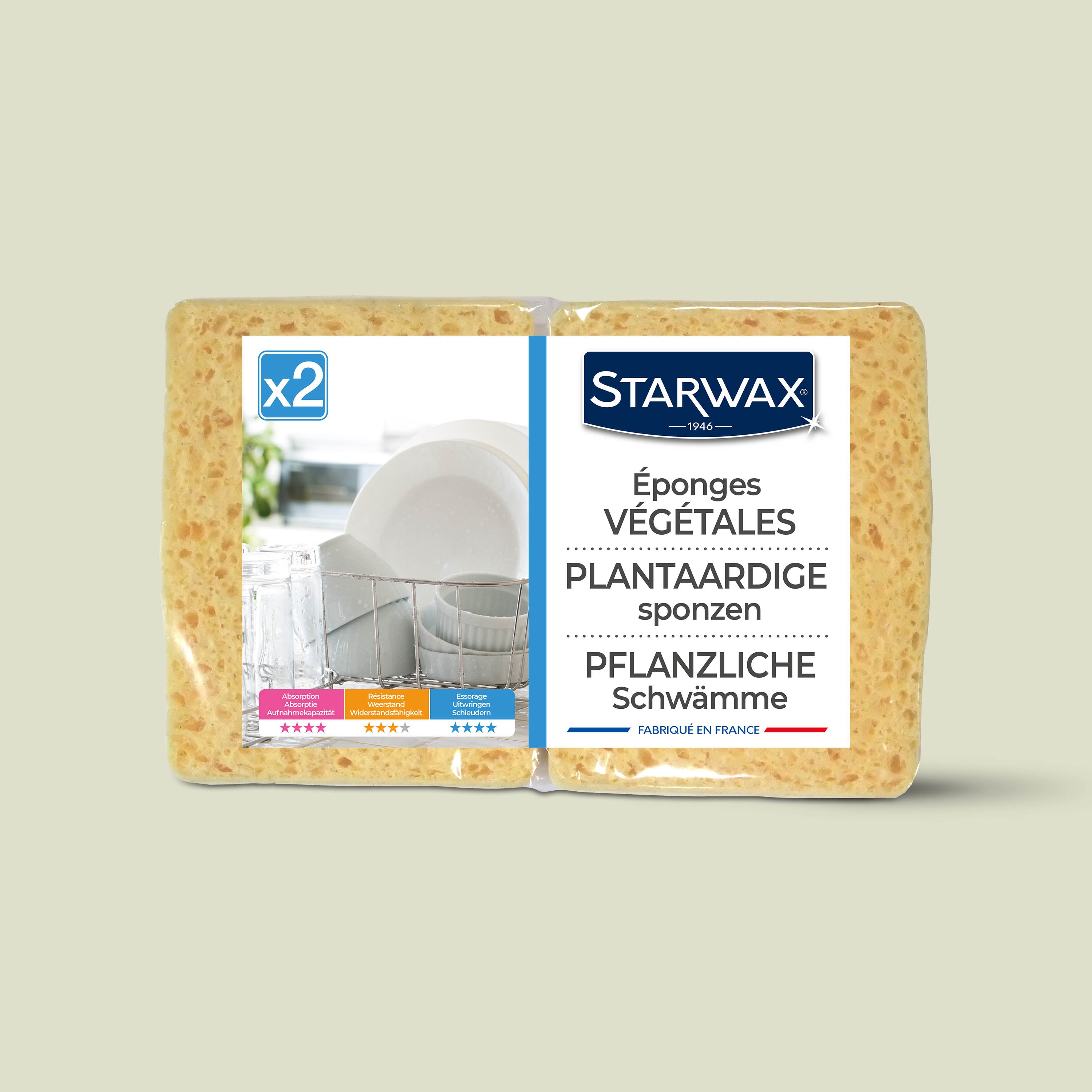 STARWAX - Eponges végétales X2