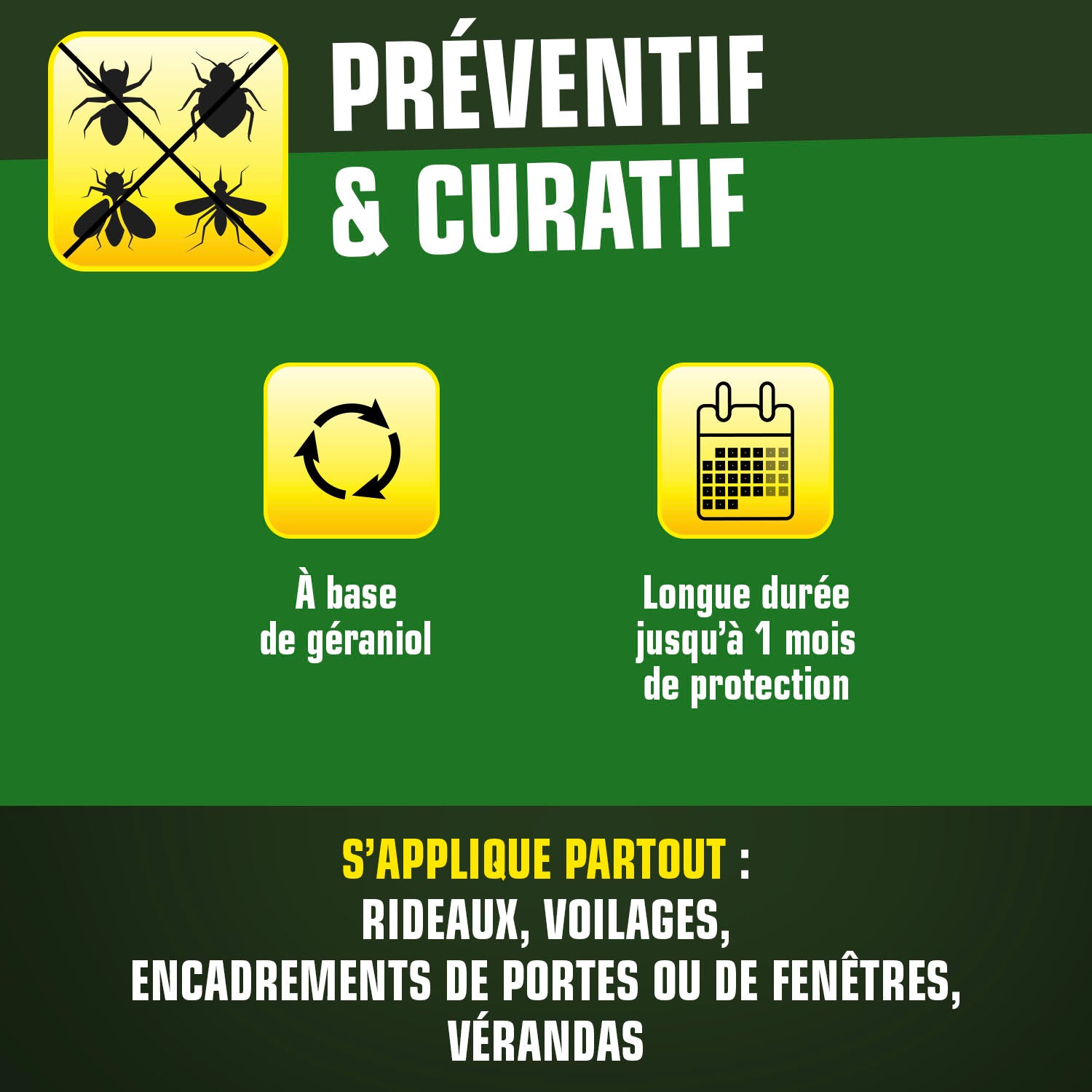 K.PRO - Pulvérisateur Barrière tous insectes K.Pro Vert 1L