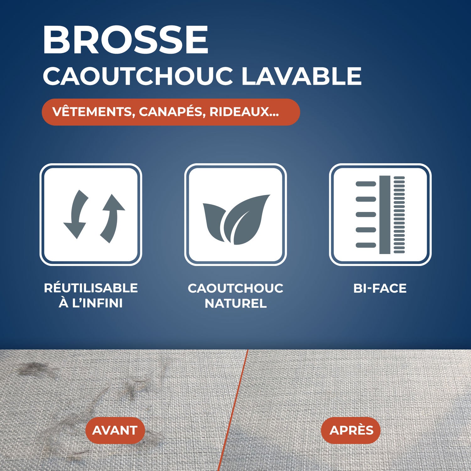 STARWAX - Brosse caoutchouc pour textile
X1