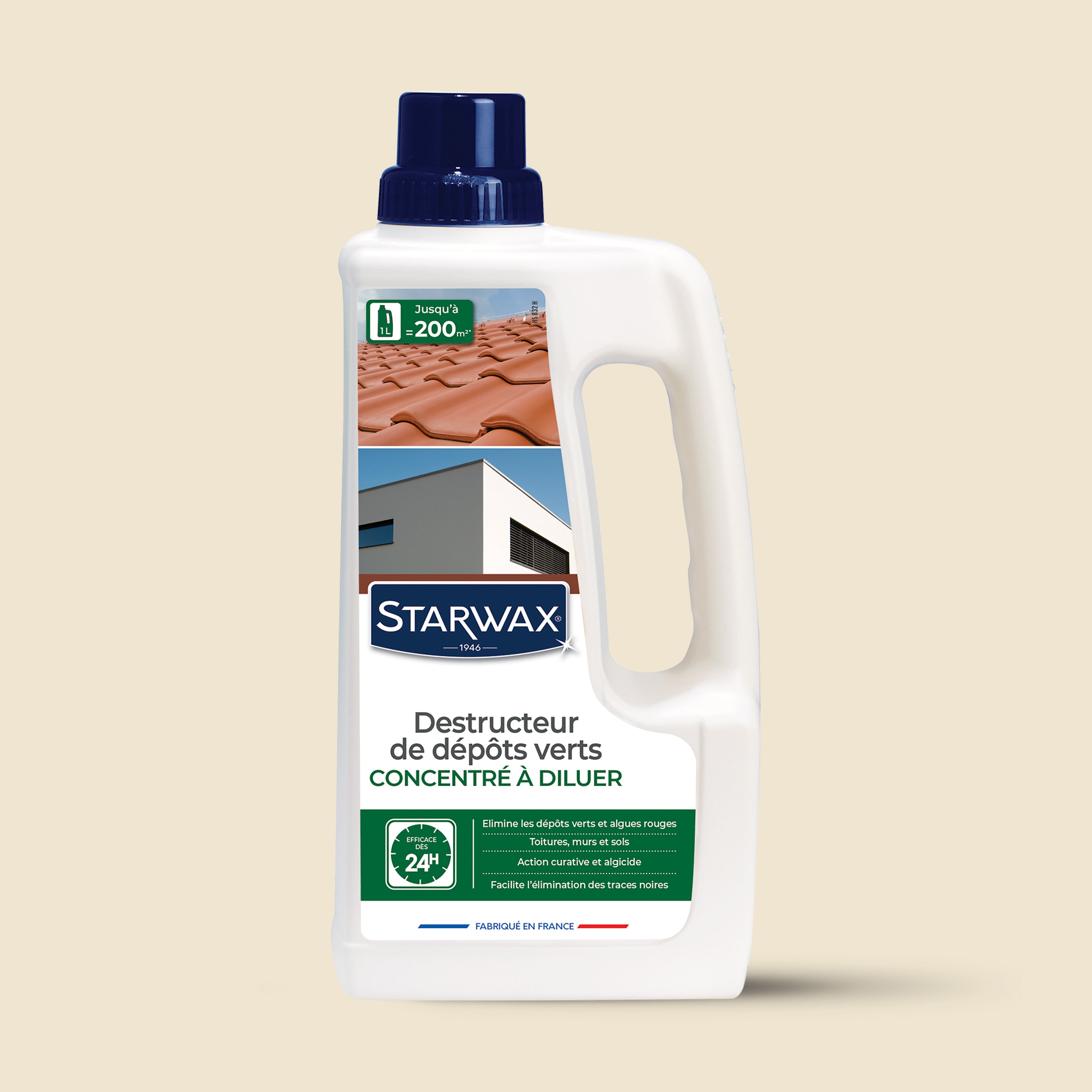 STARWAX - Destructeur de dépôts verts concentré à diluer - grandes surfaces 1L