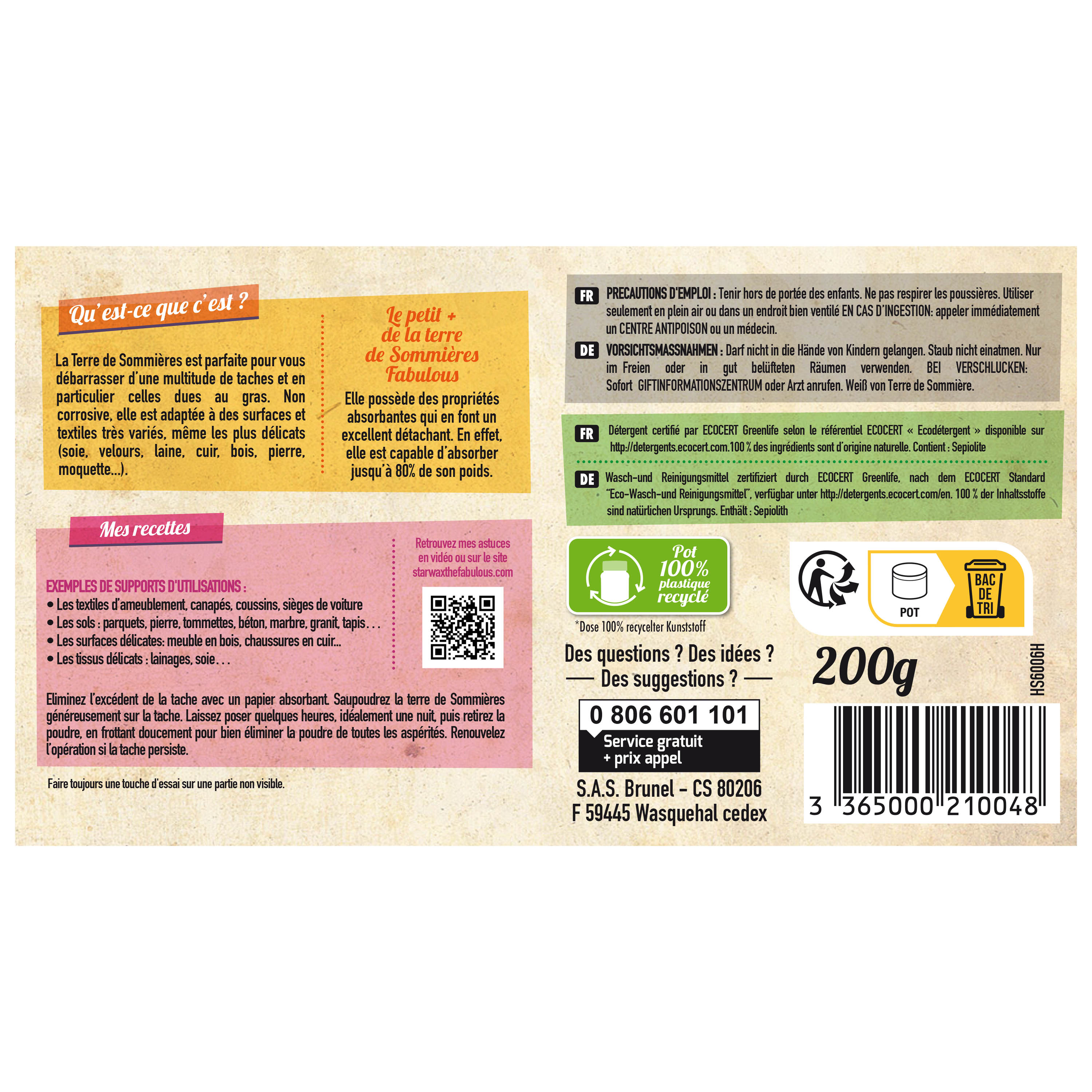 STARWAX FABULOUS - Terre de Sommières 200g