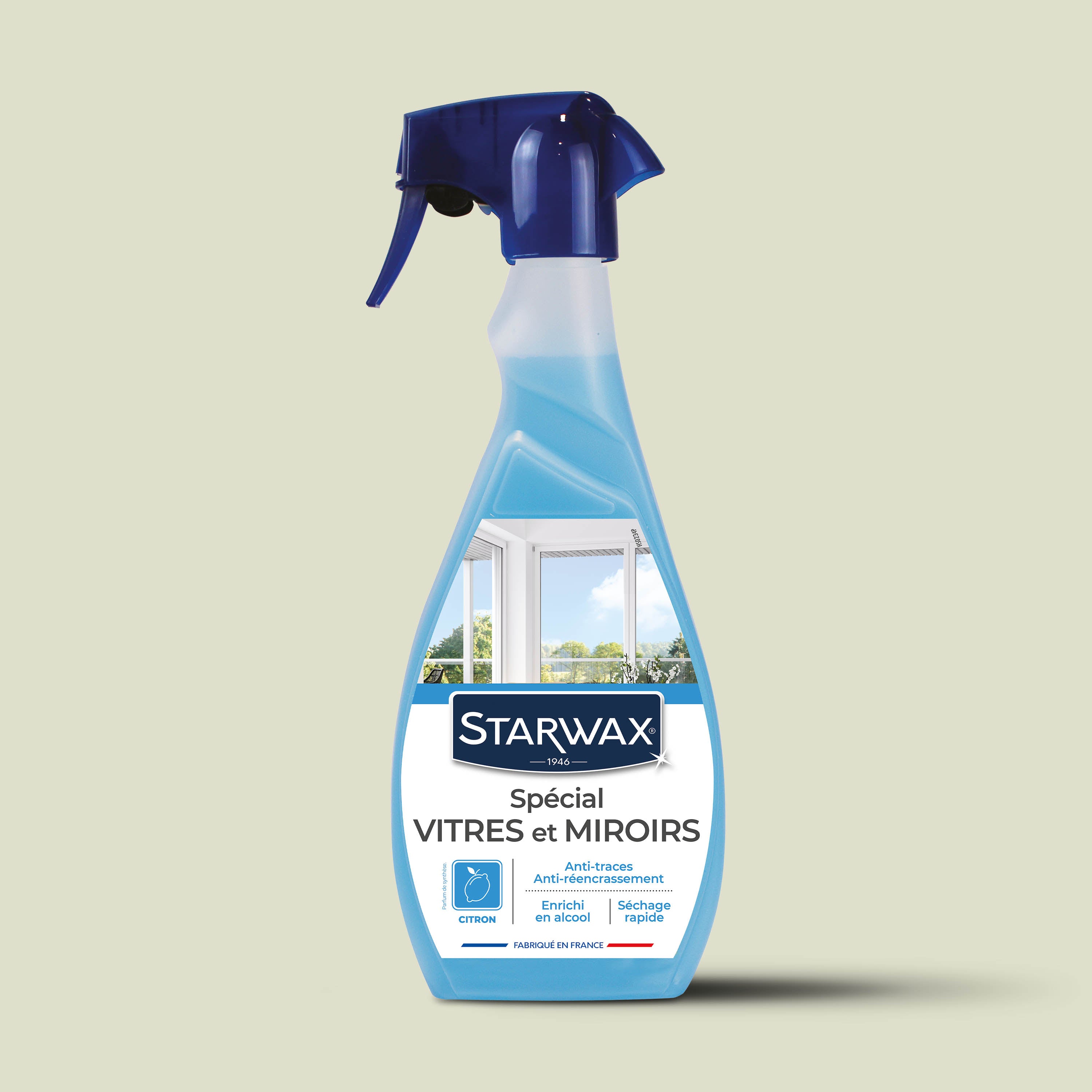 STARWAX - Nettoyant spécial vitres et miroirs
500ml Parfum verveine citron (parfum de synthèse)