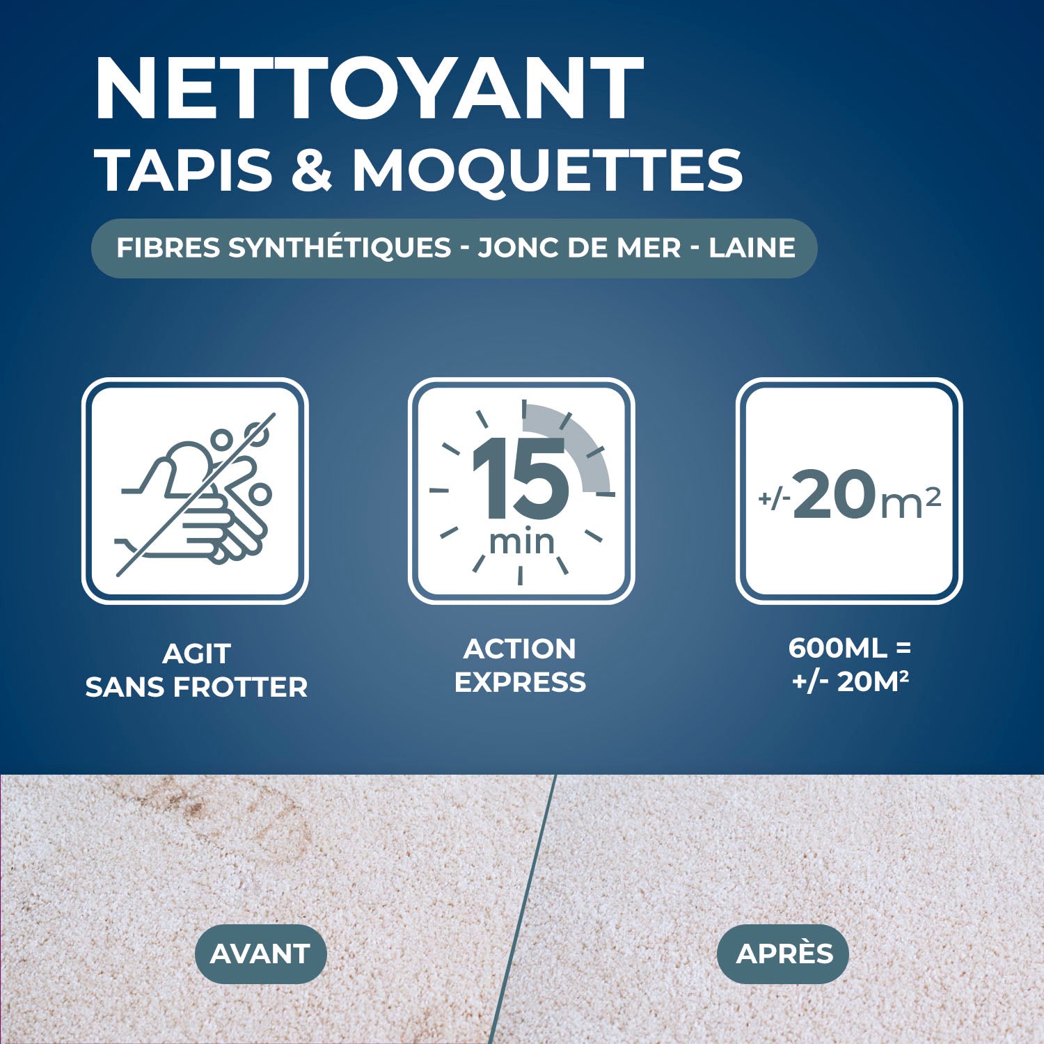 STARWAX - Nettoyant express pour tapis et moquettes
600ml
