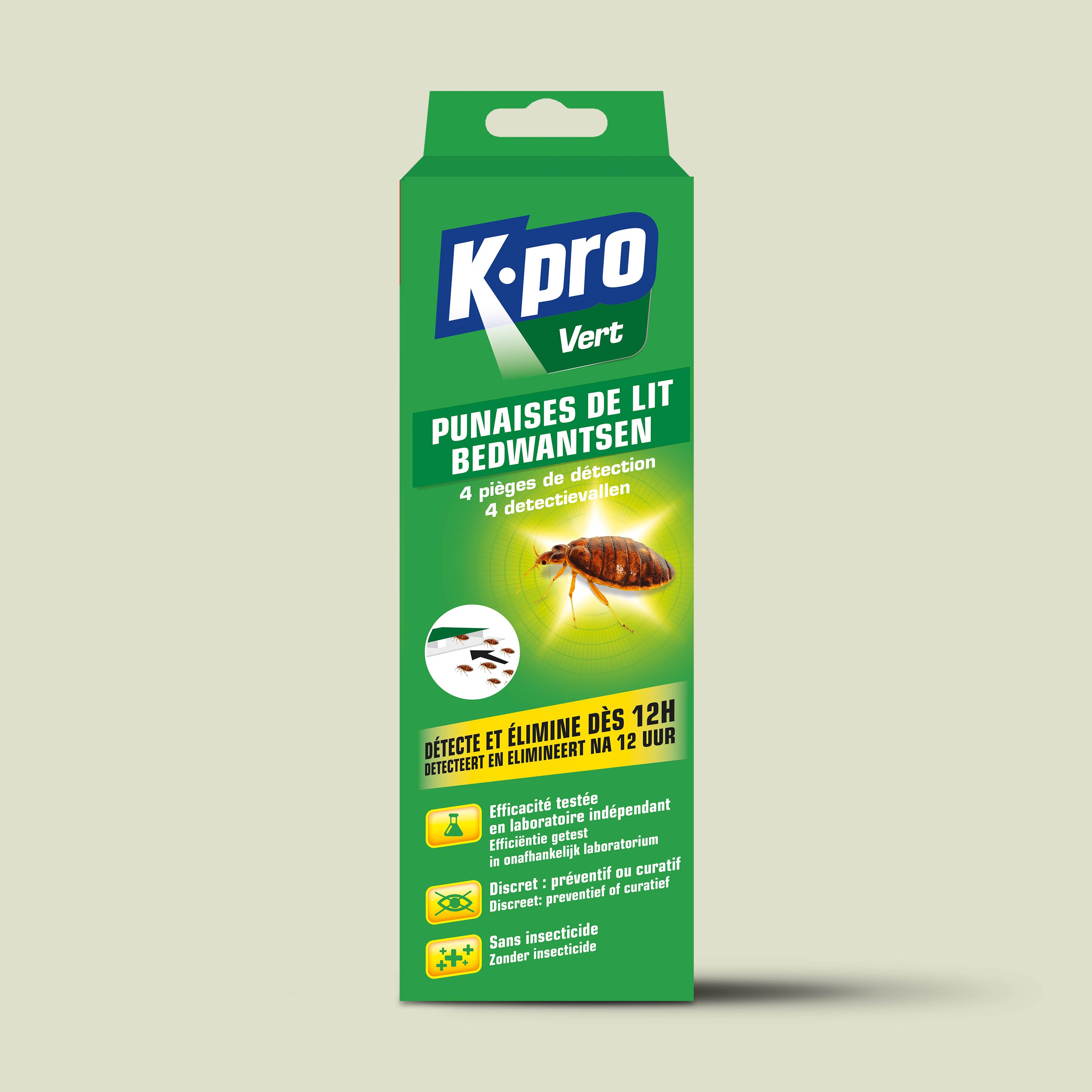 K.PRO - Pièges à punaises de lit X4