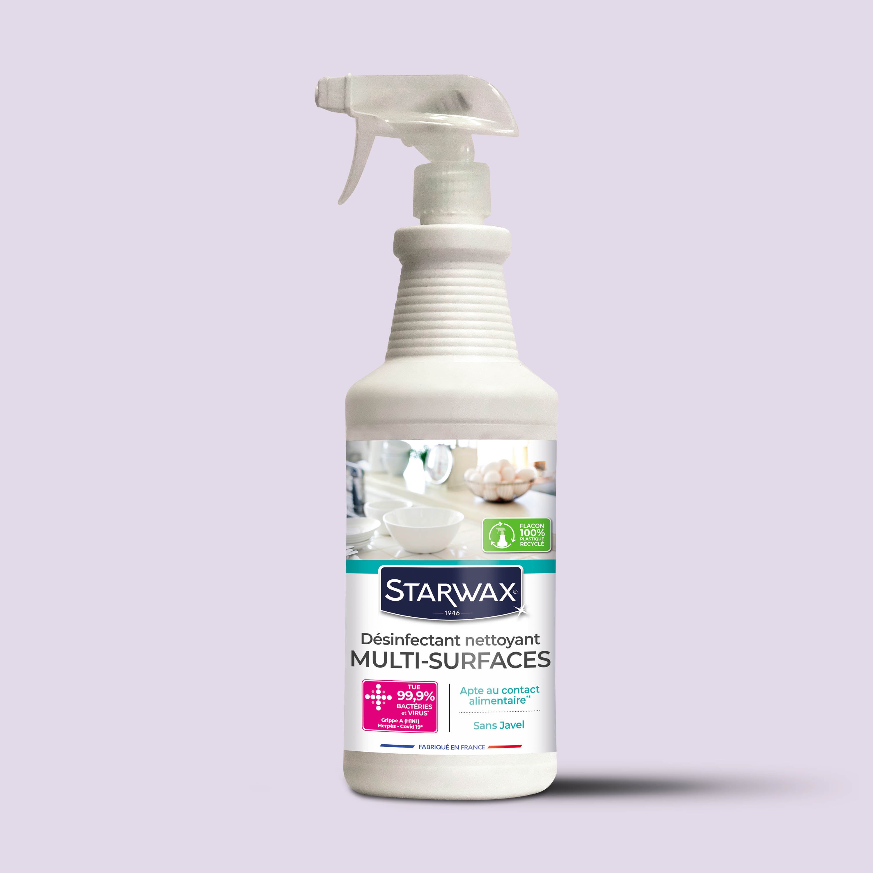 STARWAX - Désinfectant nettoyant multi-surfaces
1L