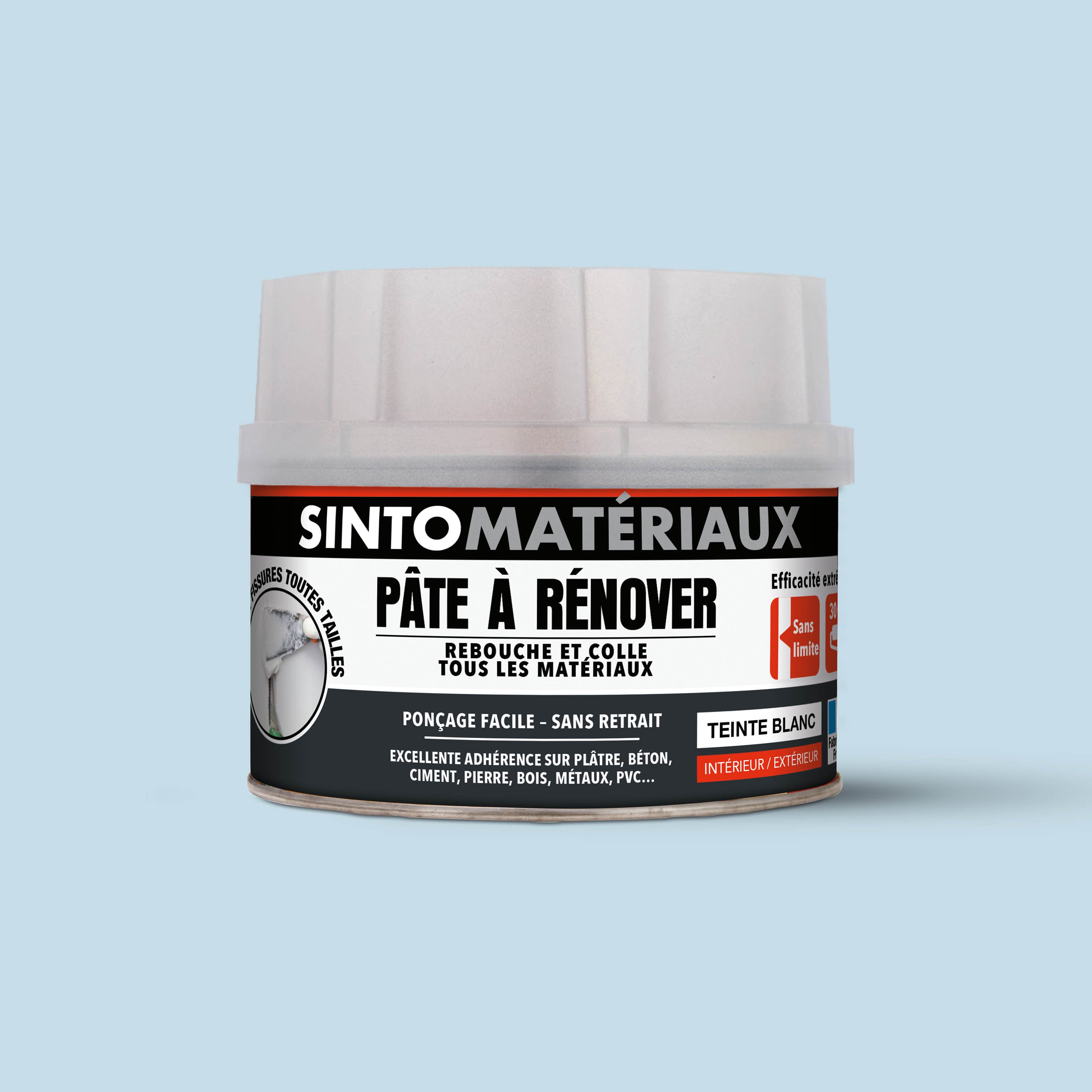 SINTO - Pâte à rénover 408g Blanc