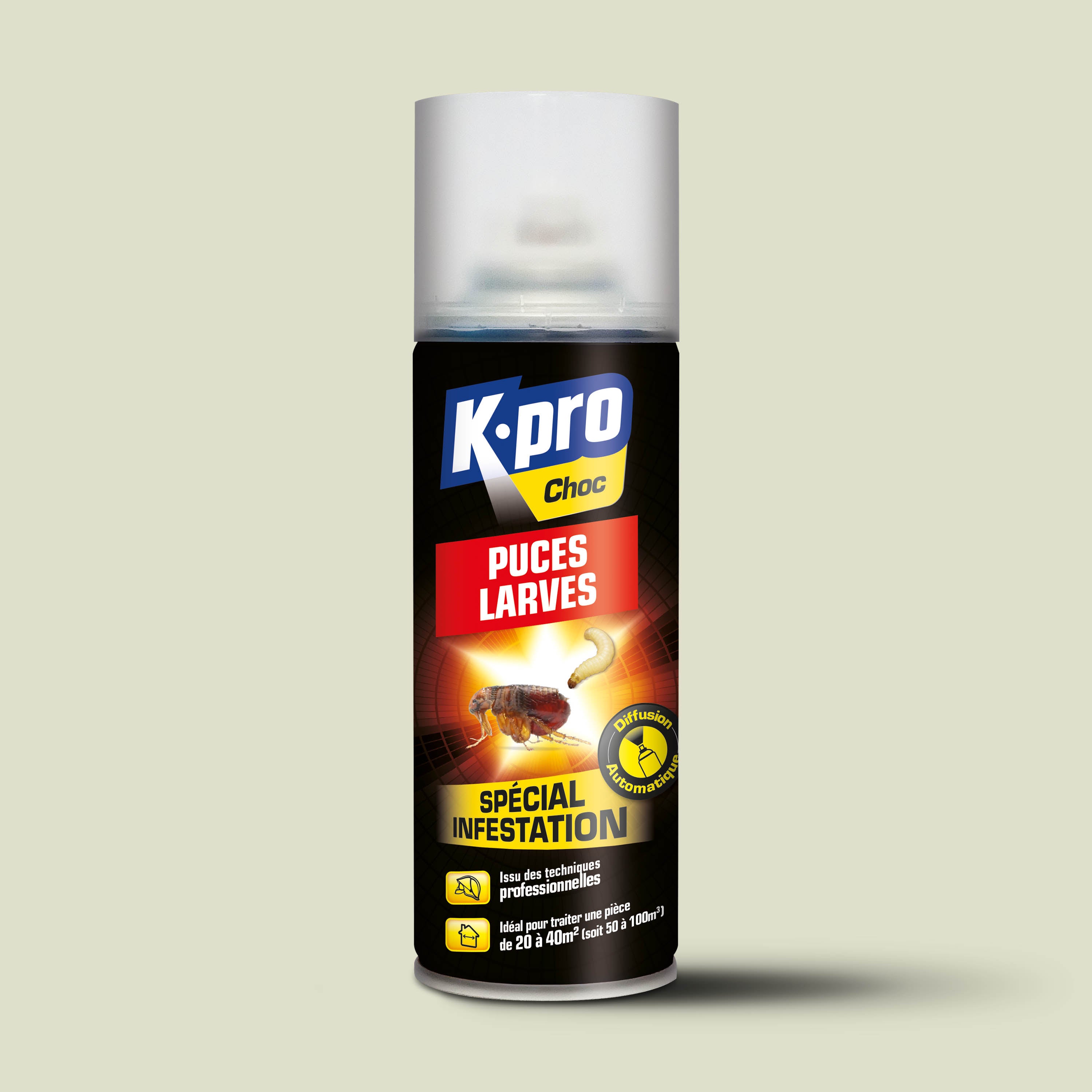 K.PRO - Aérosol diffusion automatique puces et larves 200ml