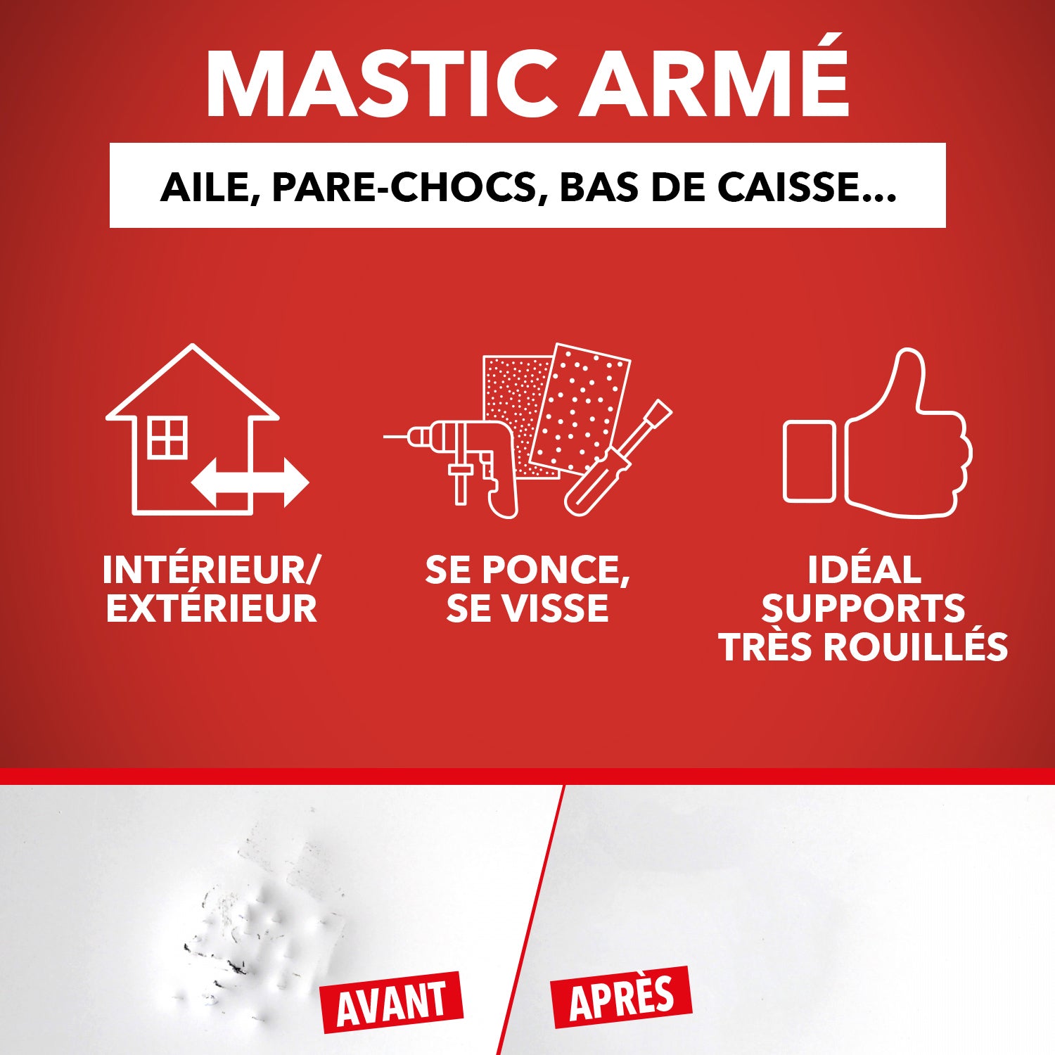 SINTO - Répare métal armé 170ml